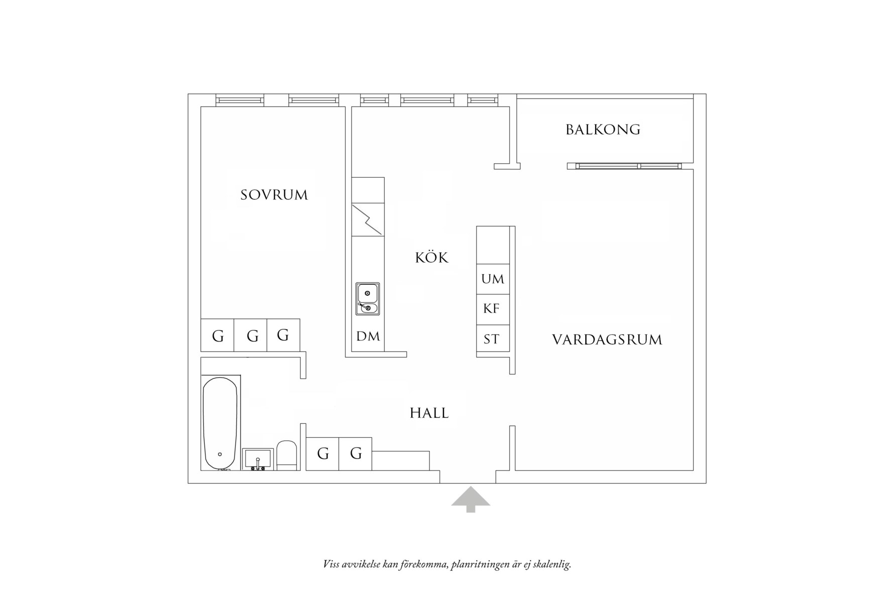 Planritning 1 Vaktmästaregången 7