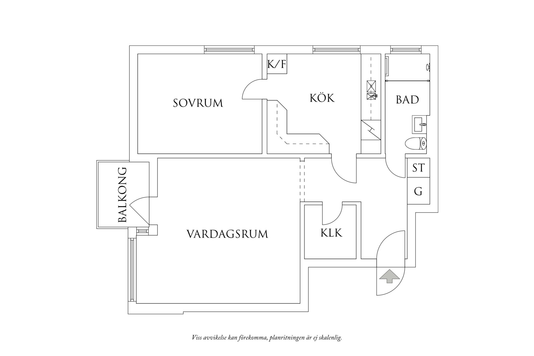 Planritning 1 Östra Midvintersgatan 16