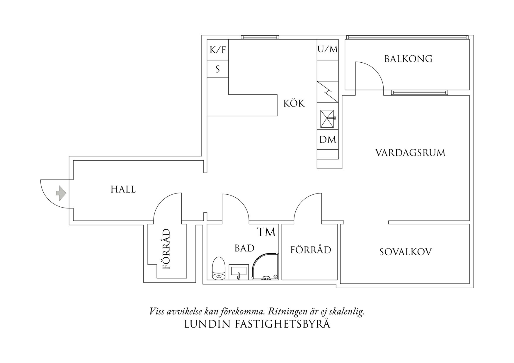 Planritning 1 Paradisgatan 16