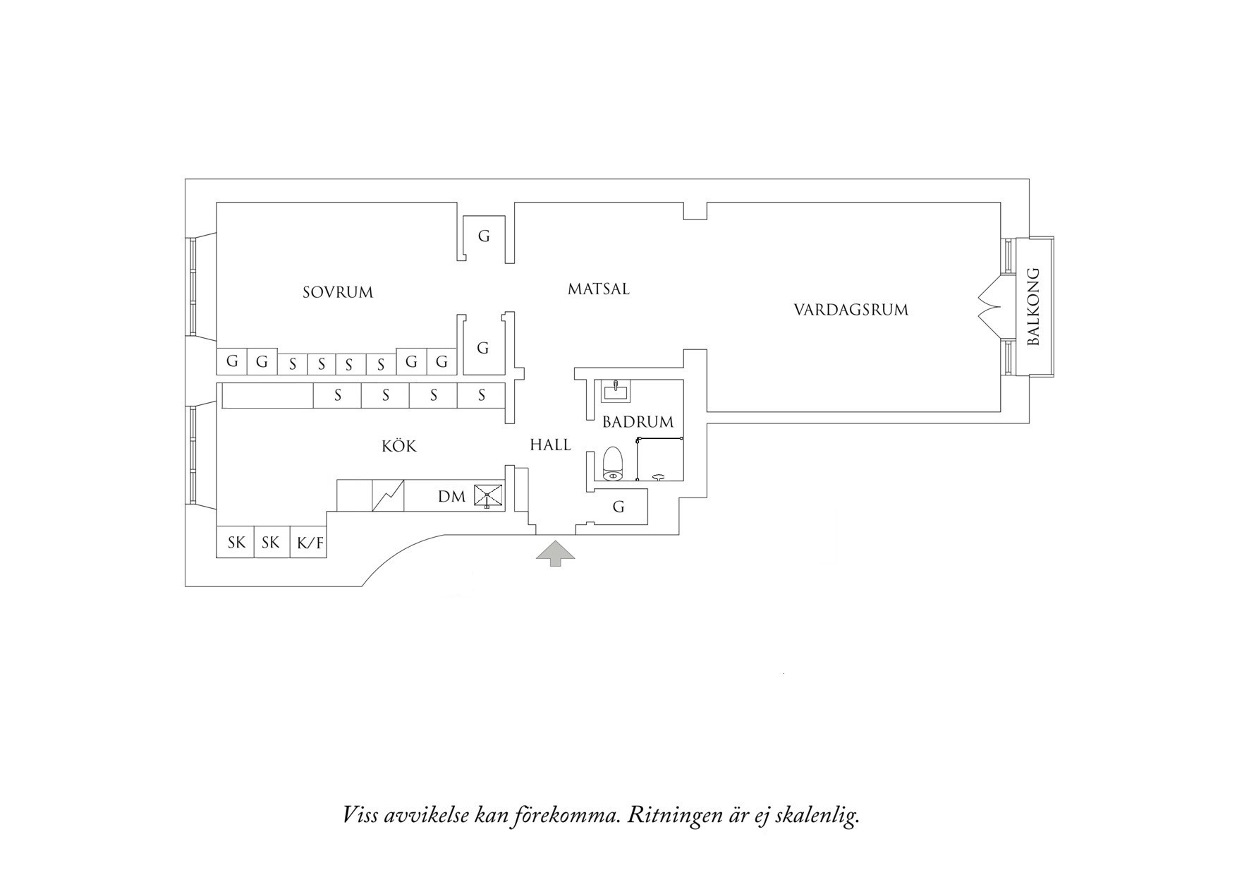 Planritning 1 Vidblicksgatan 8