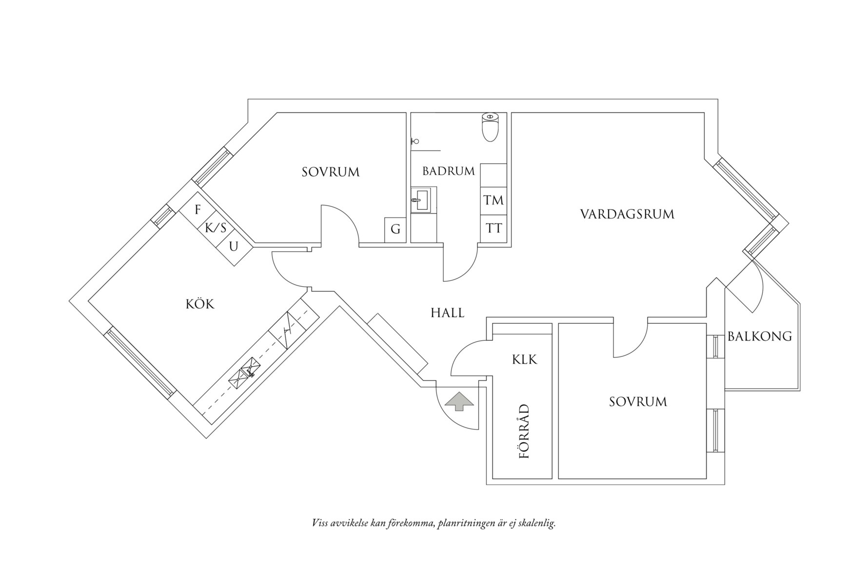 Planritning 1 Repslagaregatan 3B