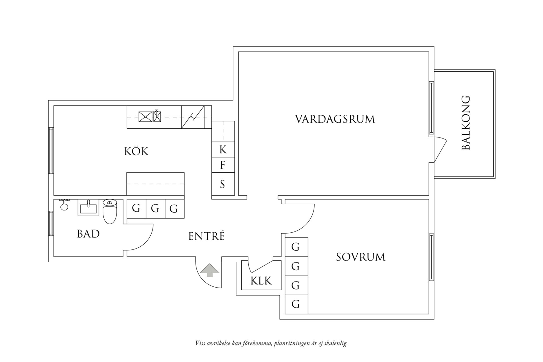 Planritning 1 Lantm&#228;taregatan 15B