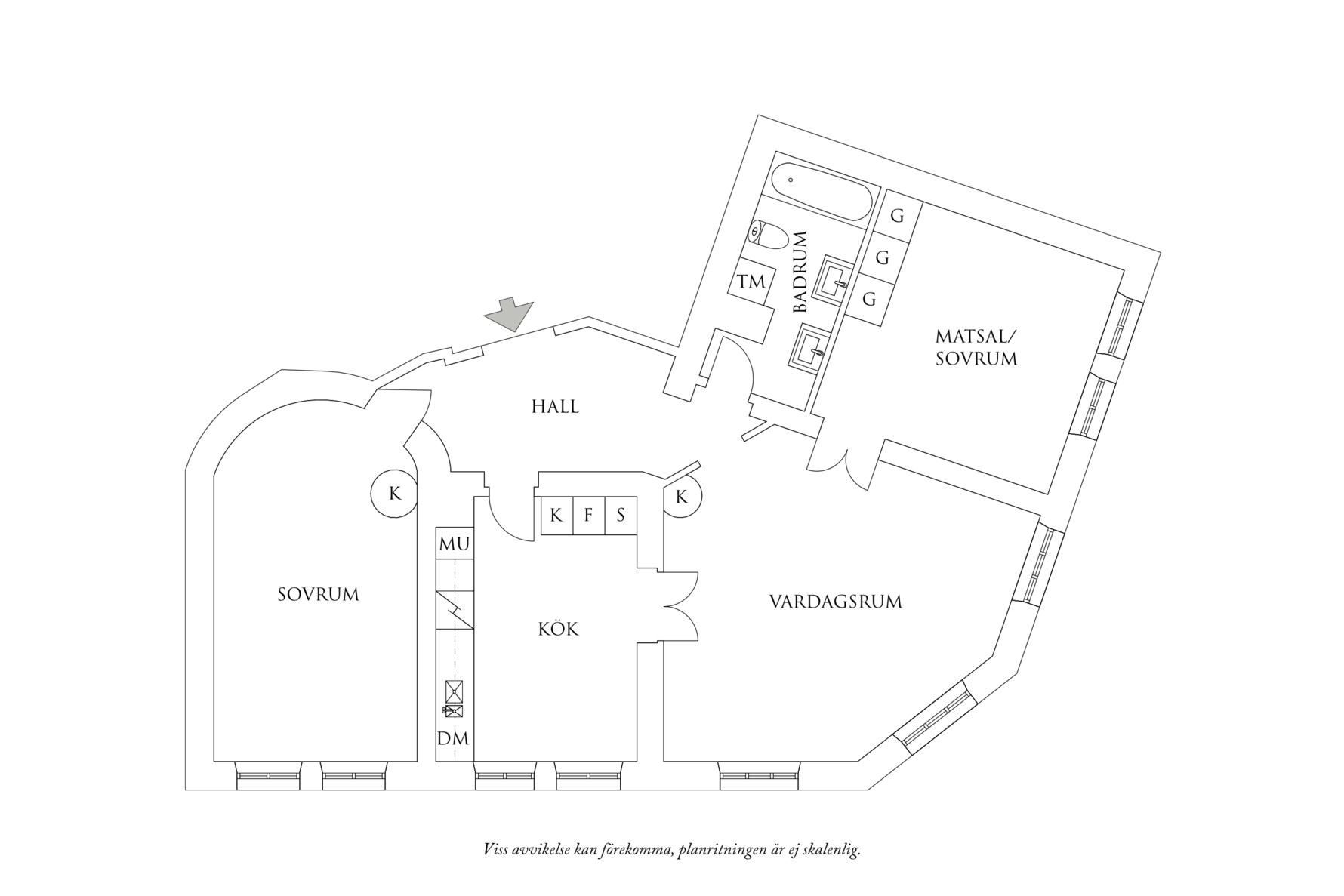Planritning 1 Hvitfeldtsgatan 1