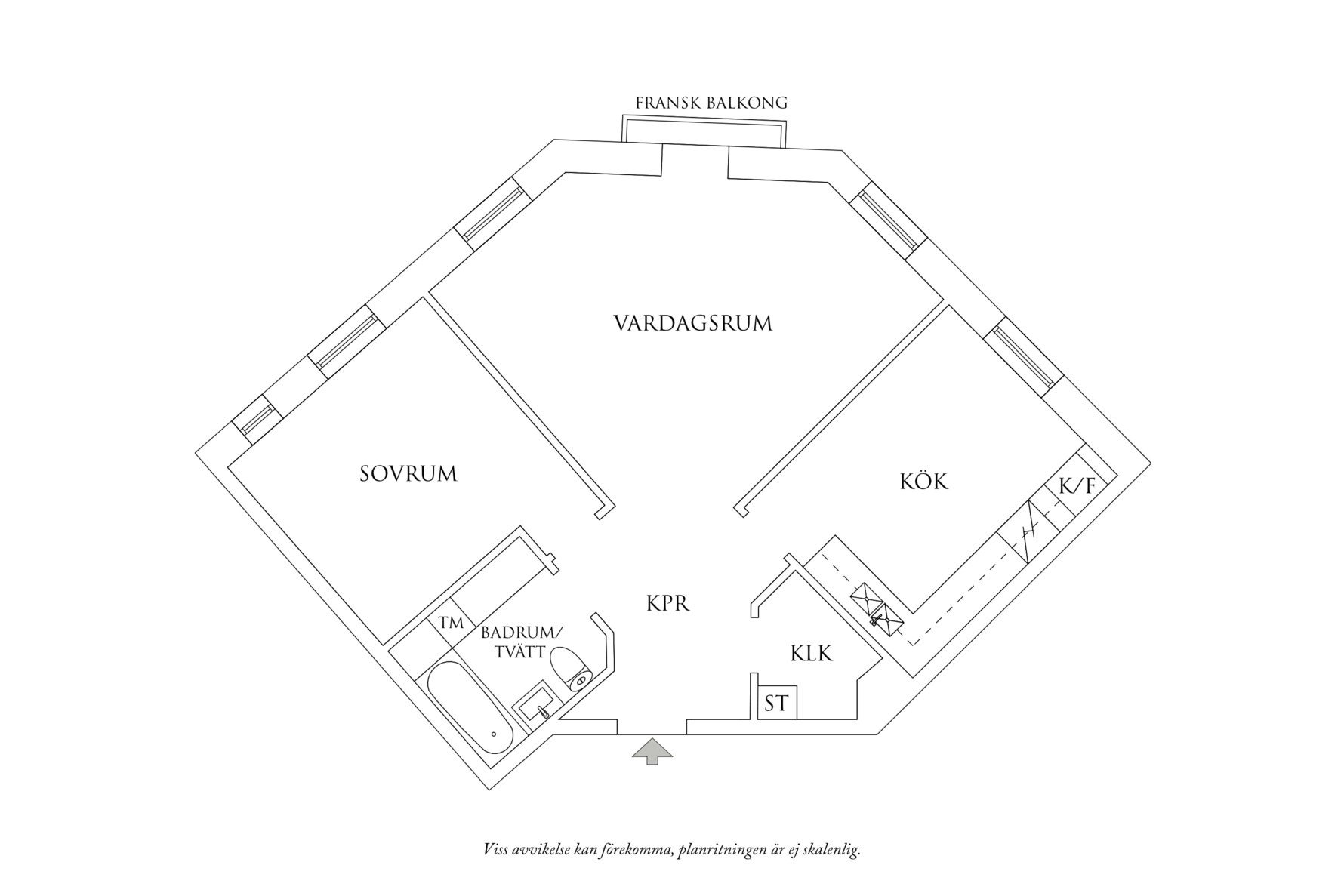 Planritning 1 Repslagaregatan 3A