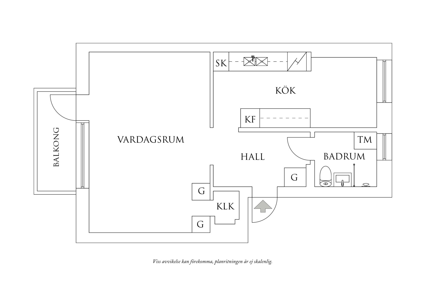 Planritning 1 Töpelsgatan 8B