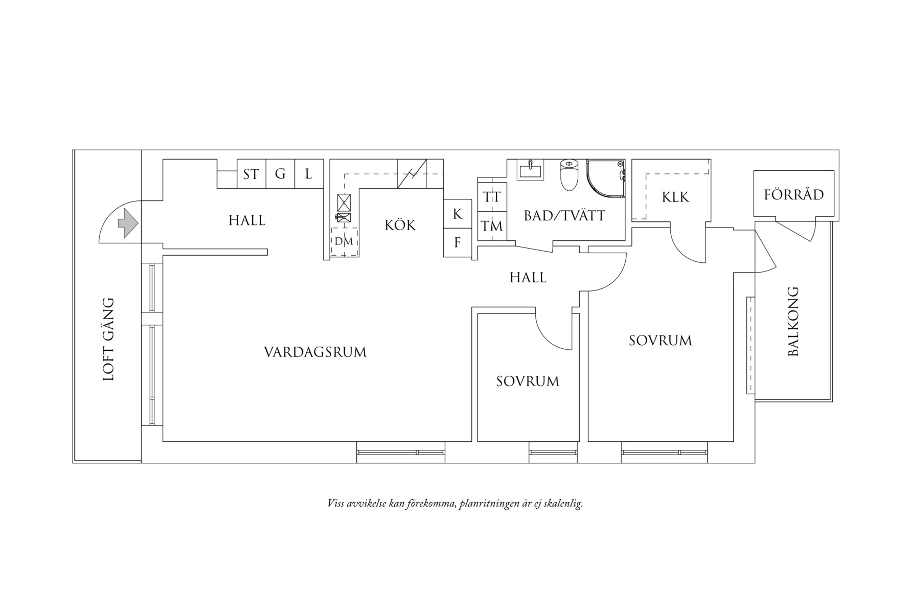Planritning 1 Rustmästaregatan 5