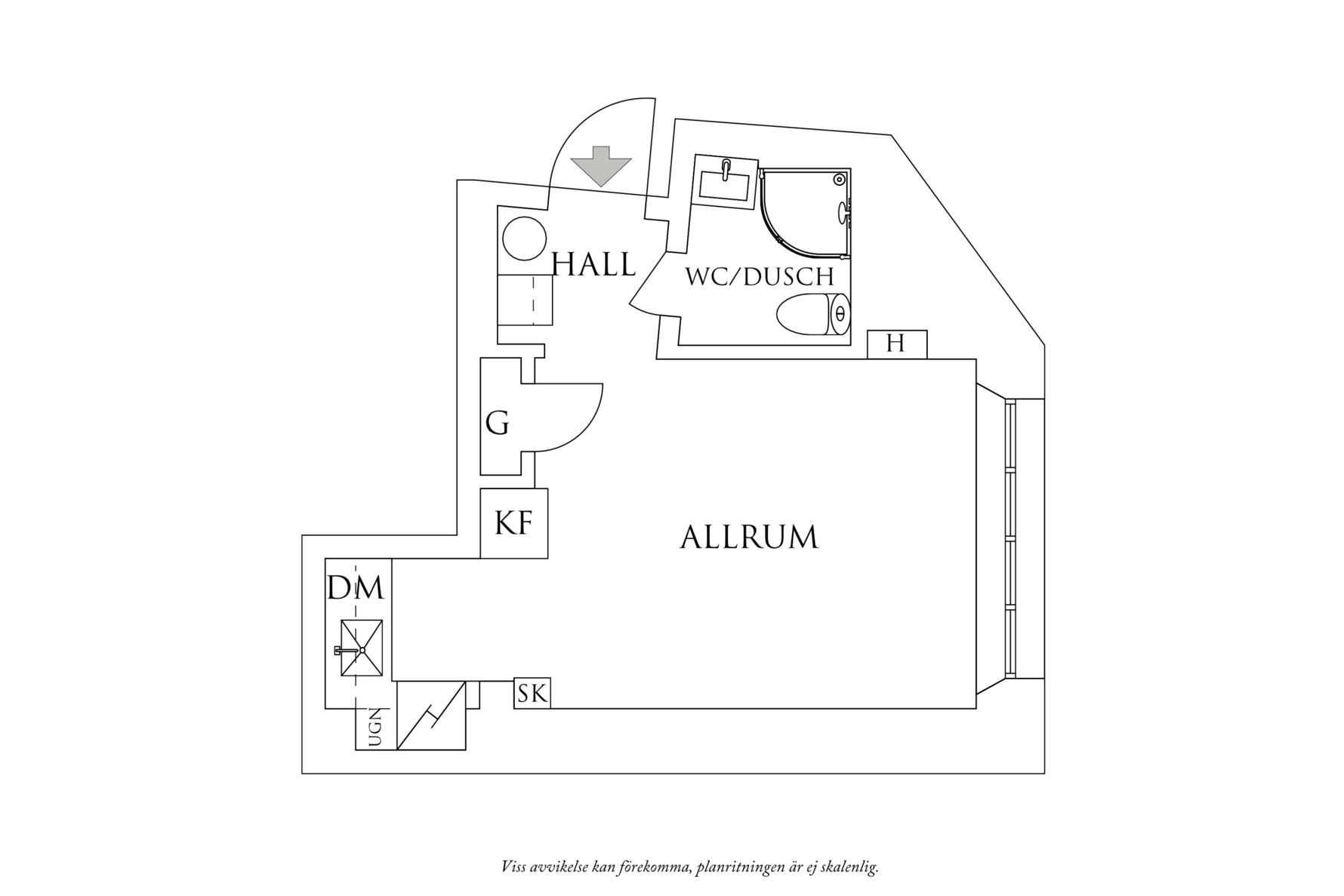 Planritning 1 Gibraltargatan 28