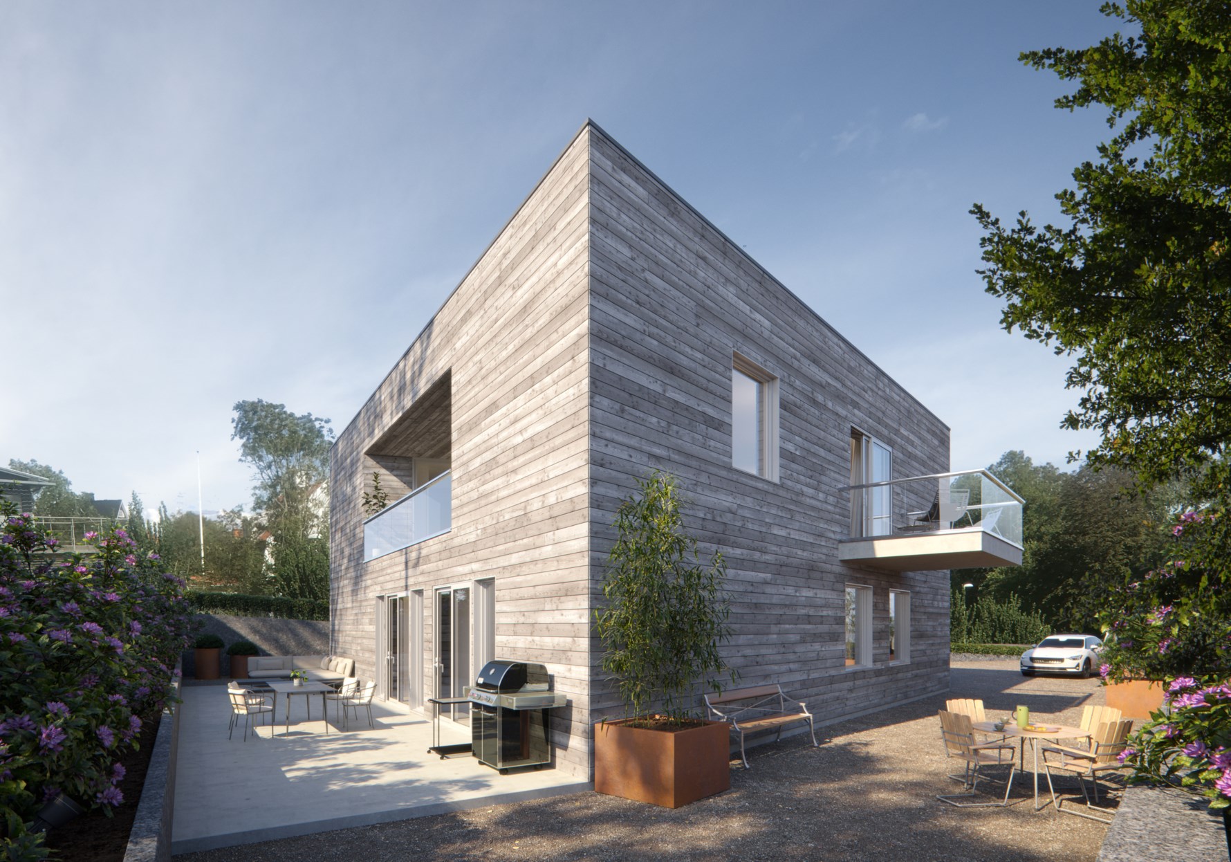 Rendering från söder