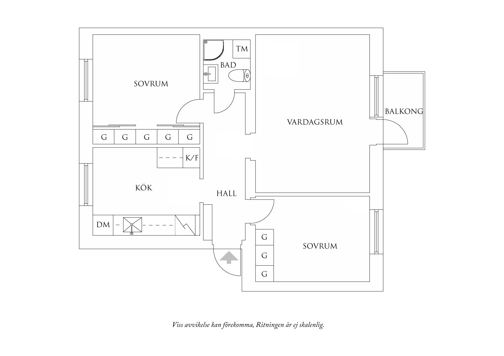 Planritning 1 Töpelsgatan 6B