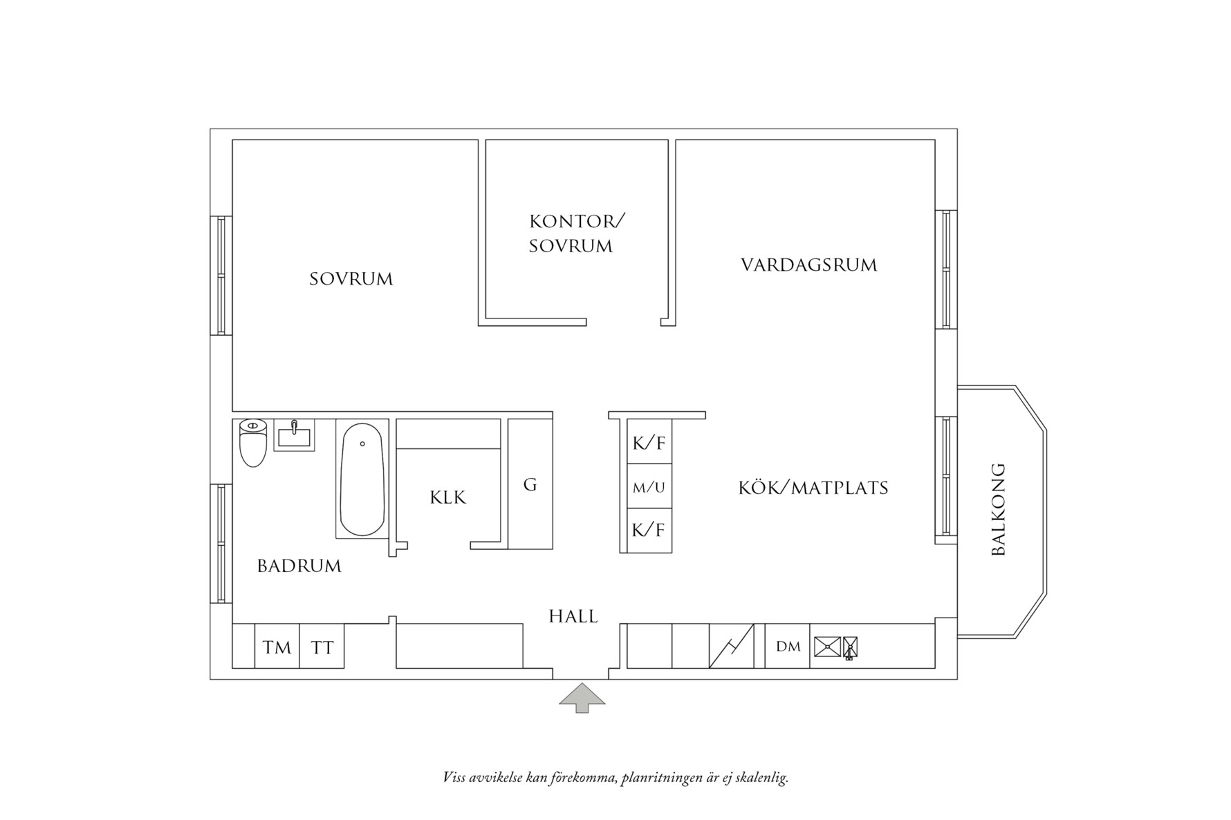 Planritning 1 Haga Östergata 19