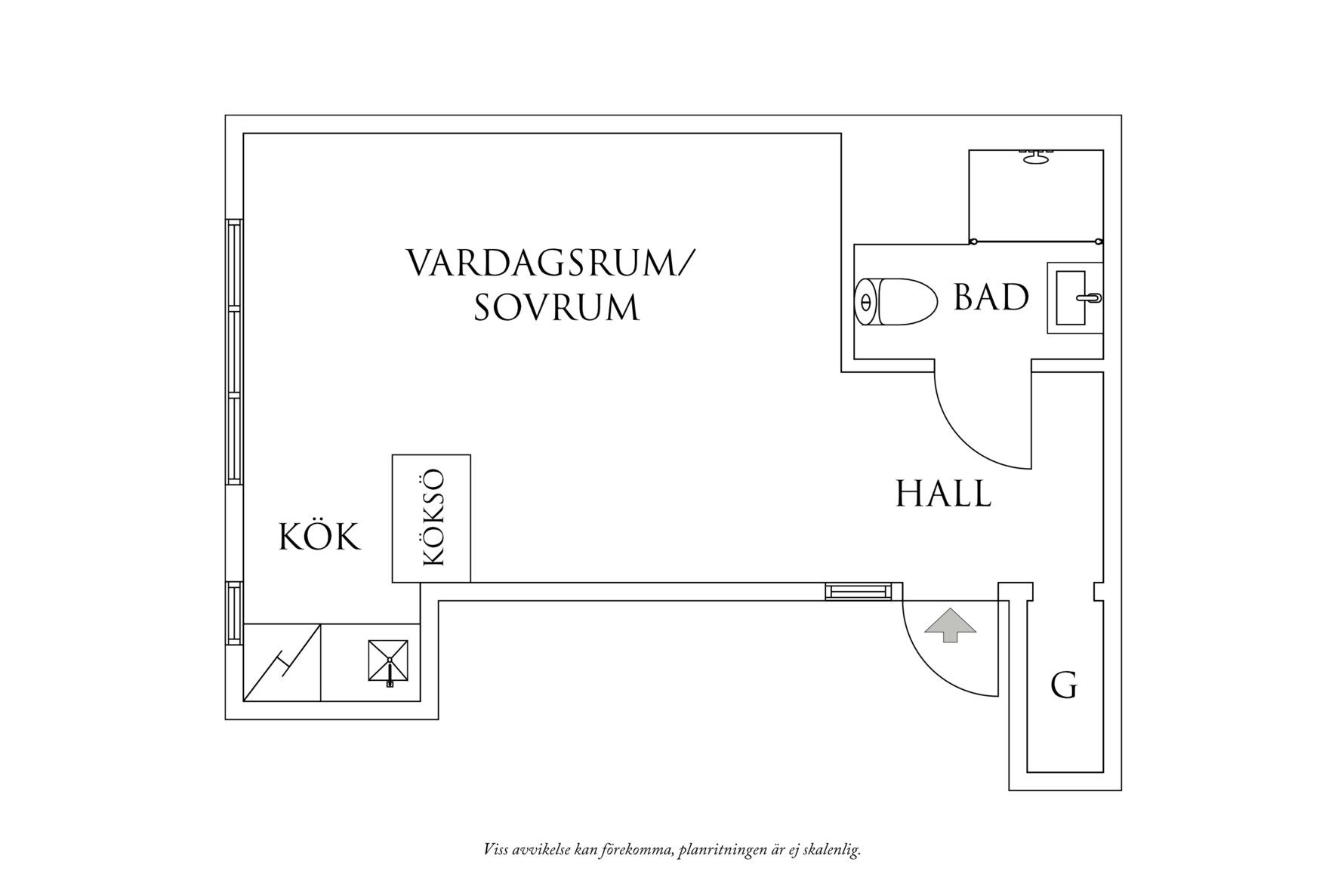 Planritning 1 Liedstrandsgatan 1C