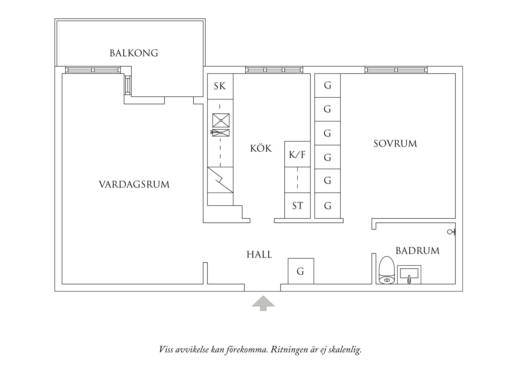 Planritning 1 Badvädersgatan 15
