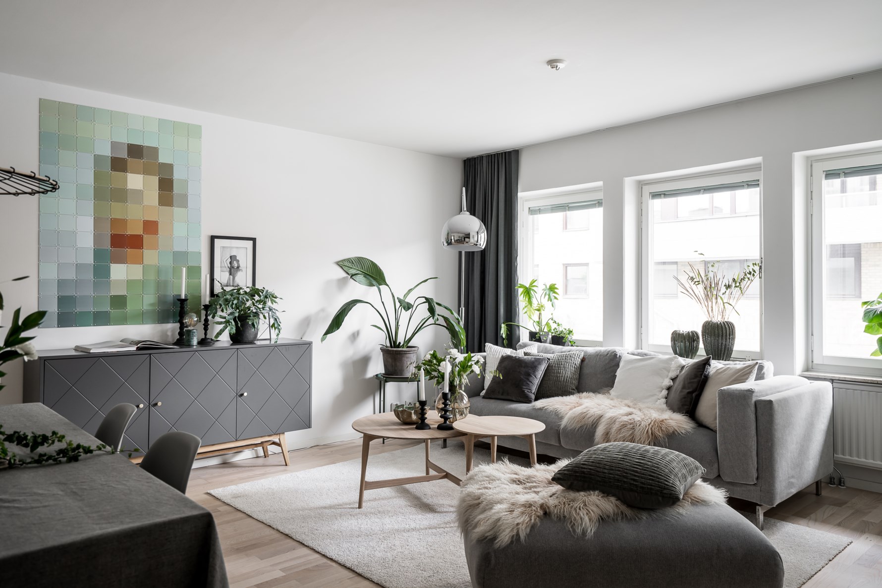 En planlösning som uppmuntrar middagsbjudningar och fester