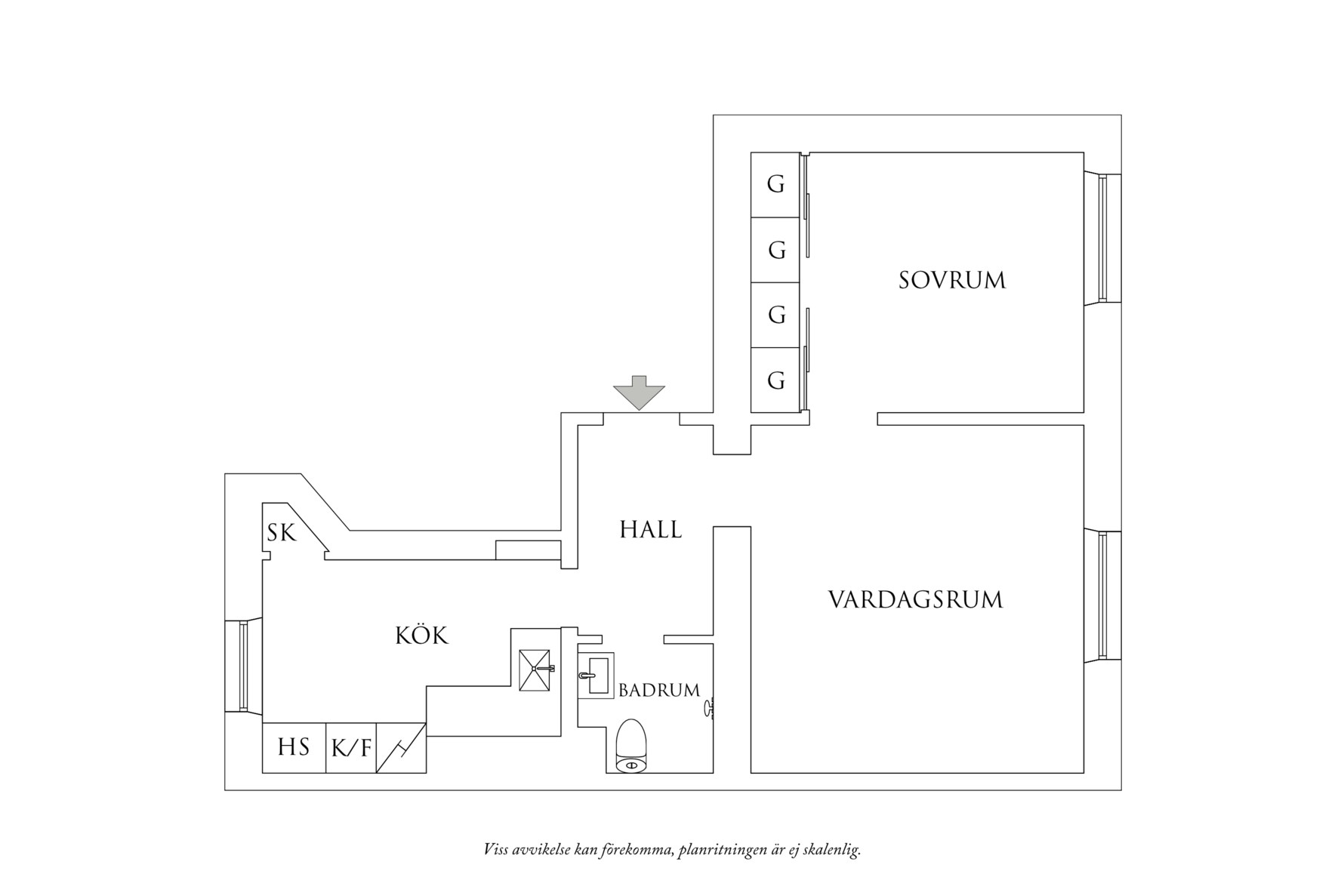 Planritning 1 Sofiagatan 42A