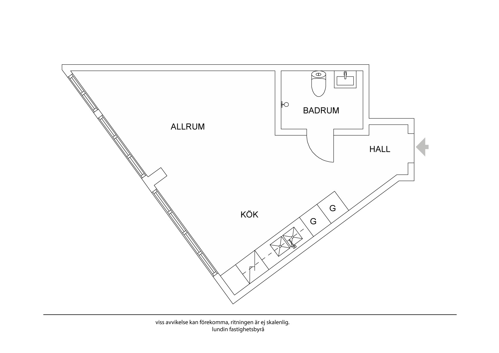 Planritning 1 Mattssonsliden 4