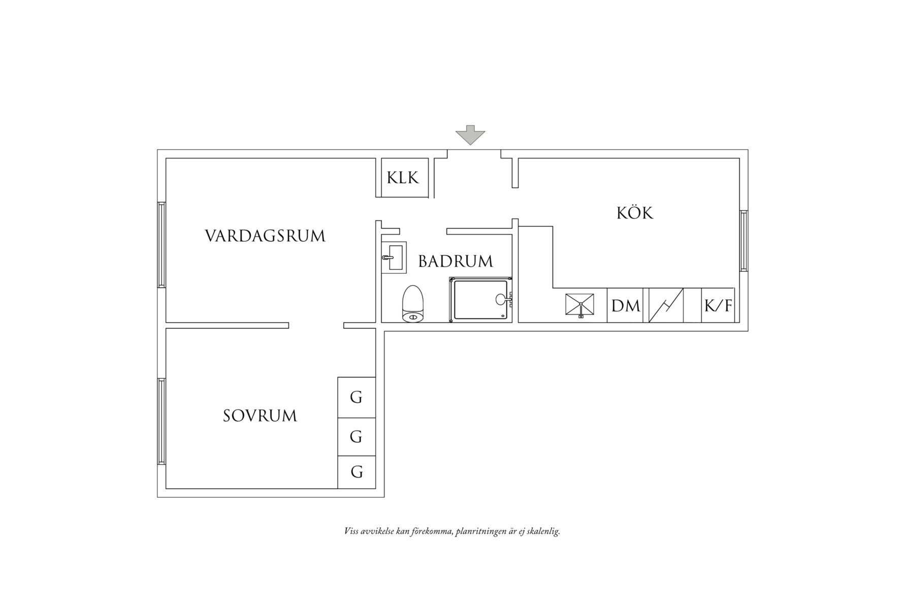 Planritning 1 Ullmansgatan 5A