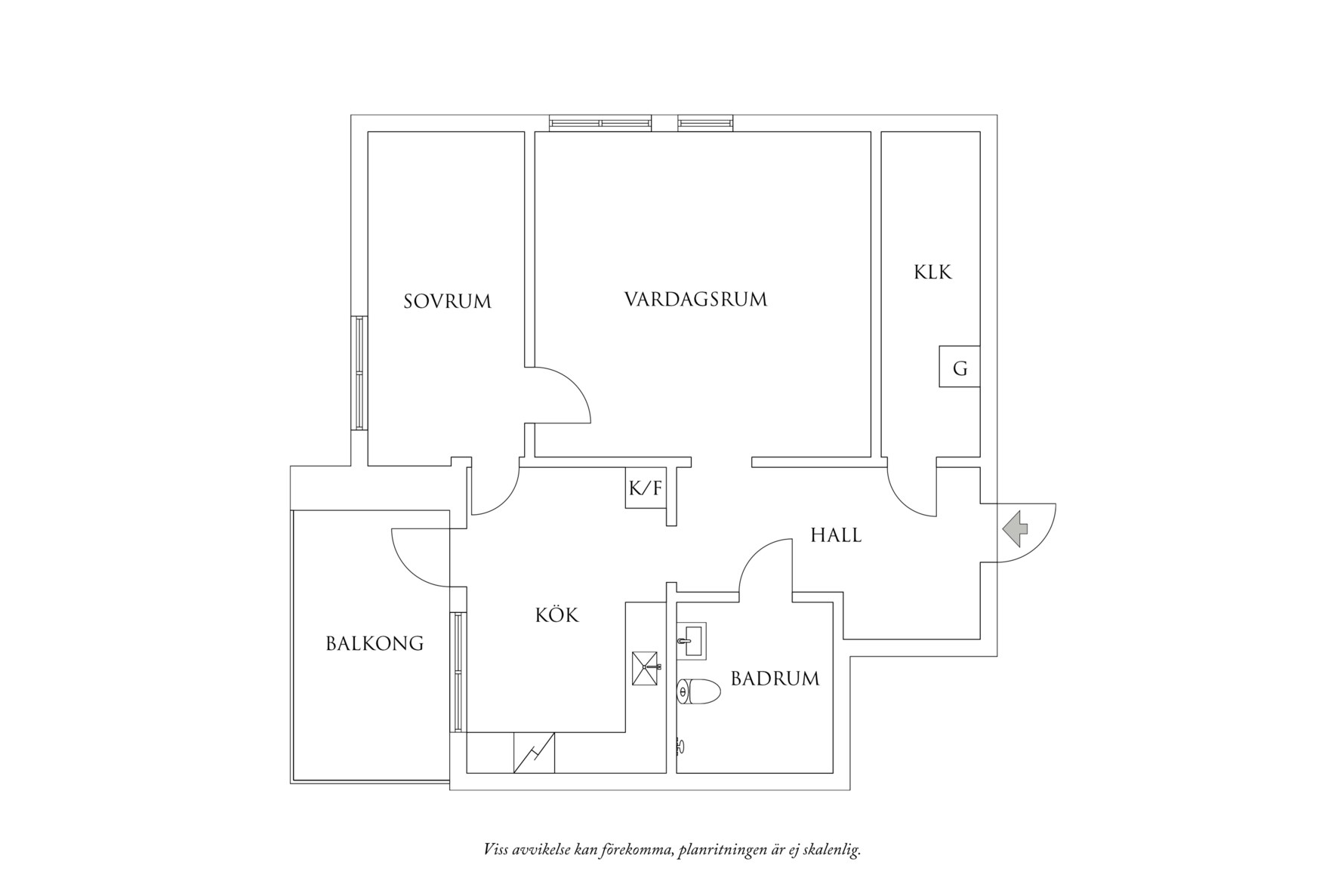 Planritning 1 Glöstorpsvägen 24