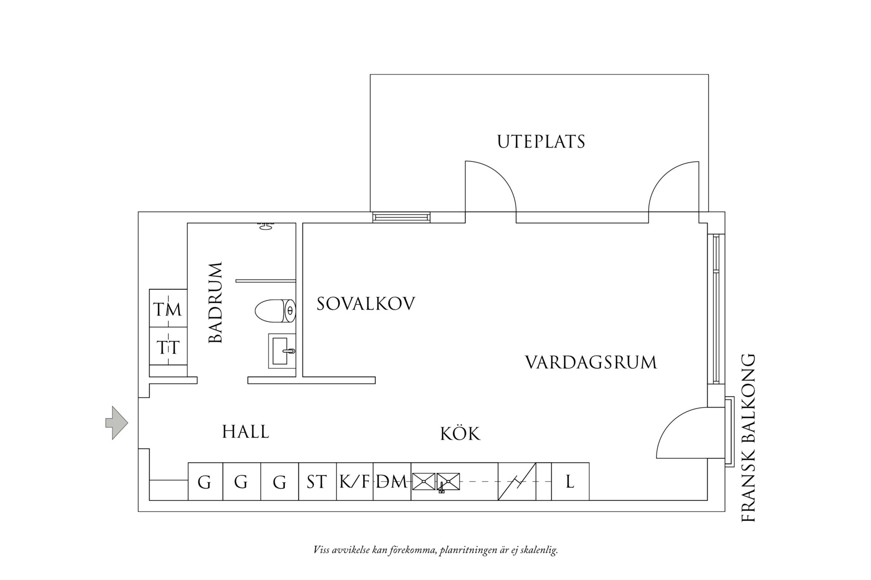 Planritning 1 Kvarnbygatan 23