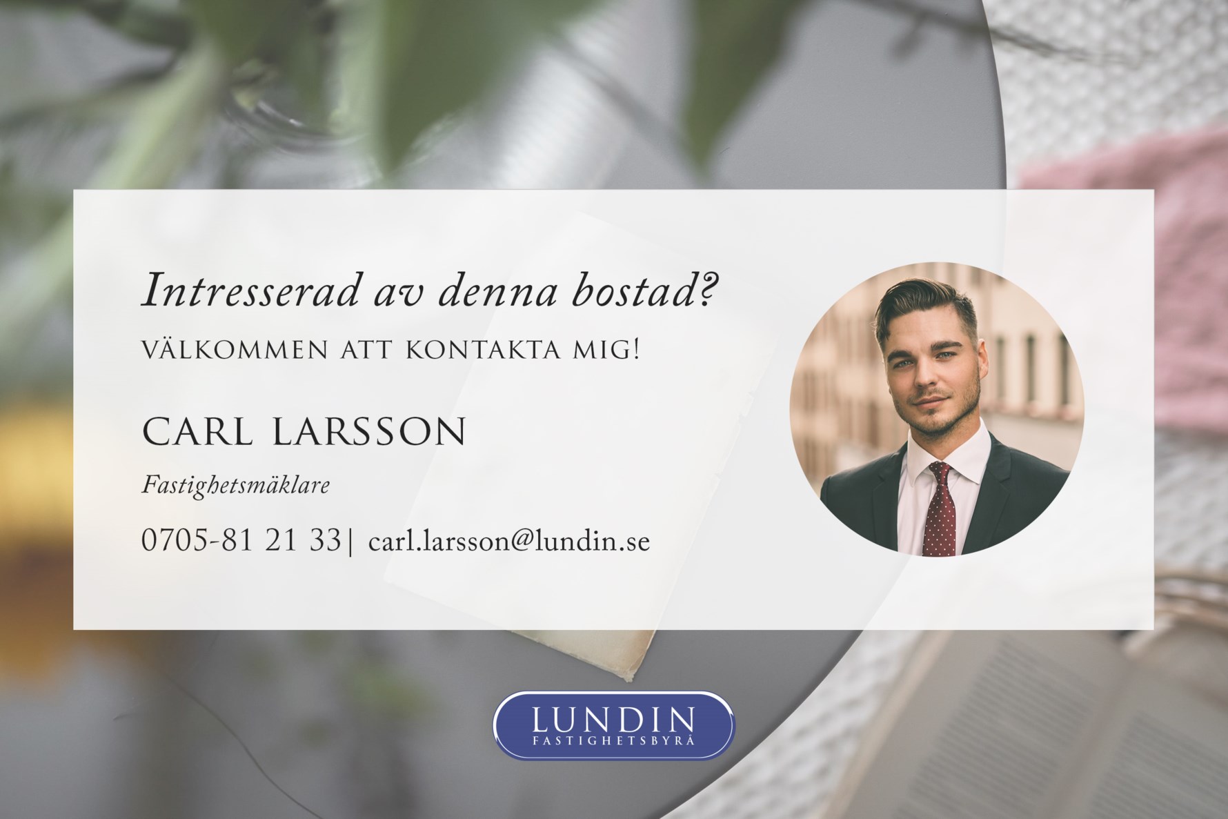 Välkommen att kontakta Carl