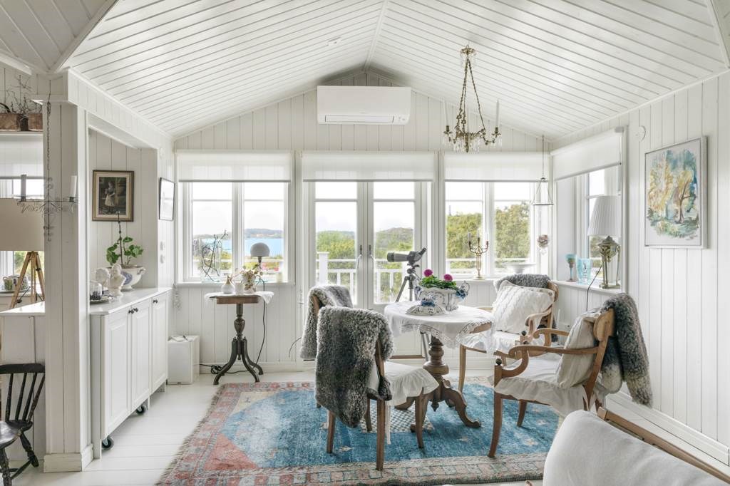 Lågupplöst "Verandan" i vardagsrummet