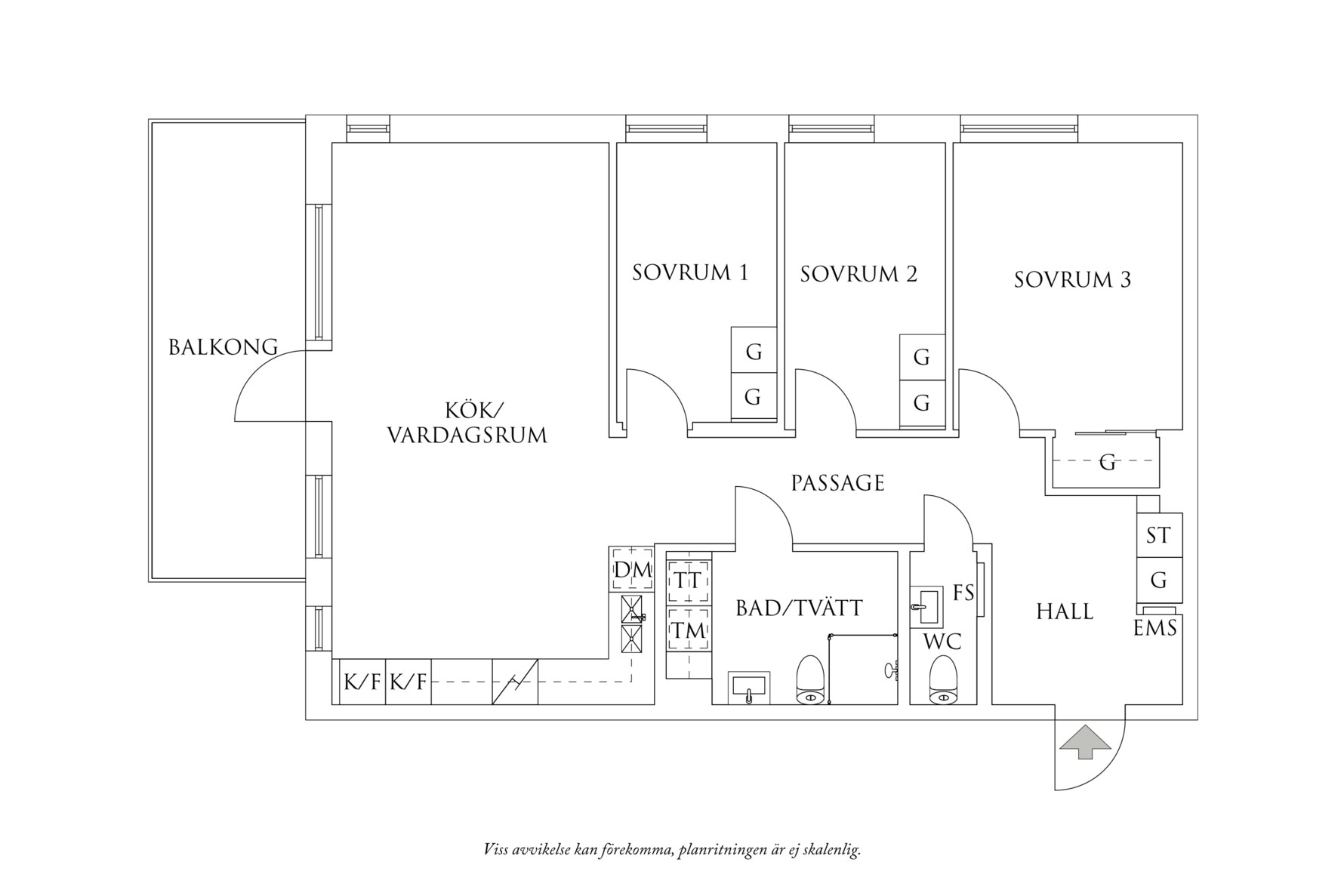 Planritning 1 Kärnvedsgatan 61