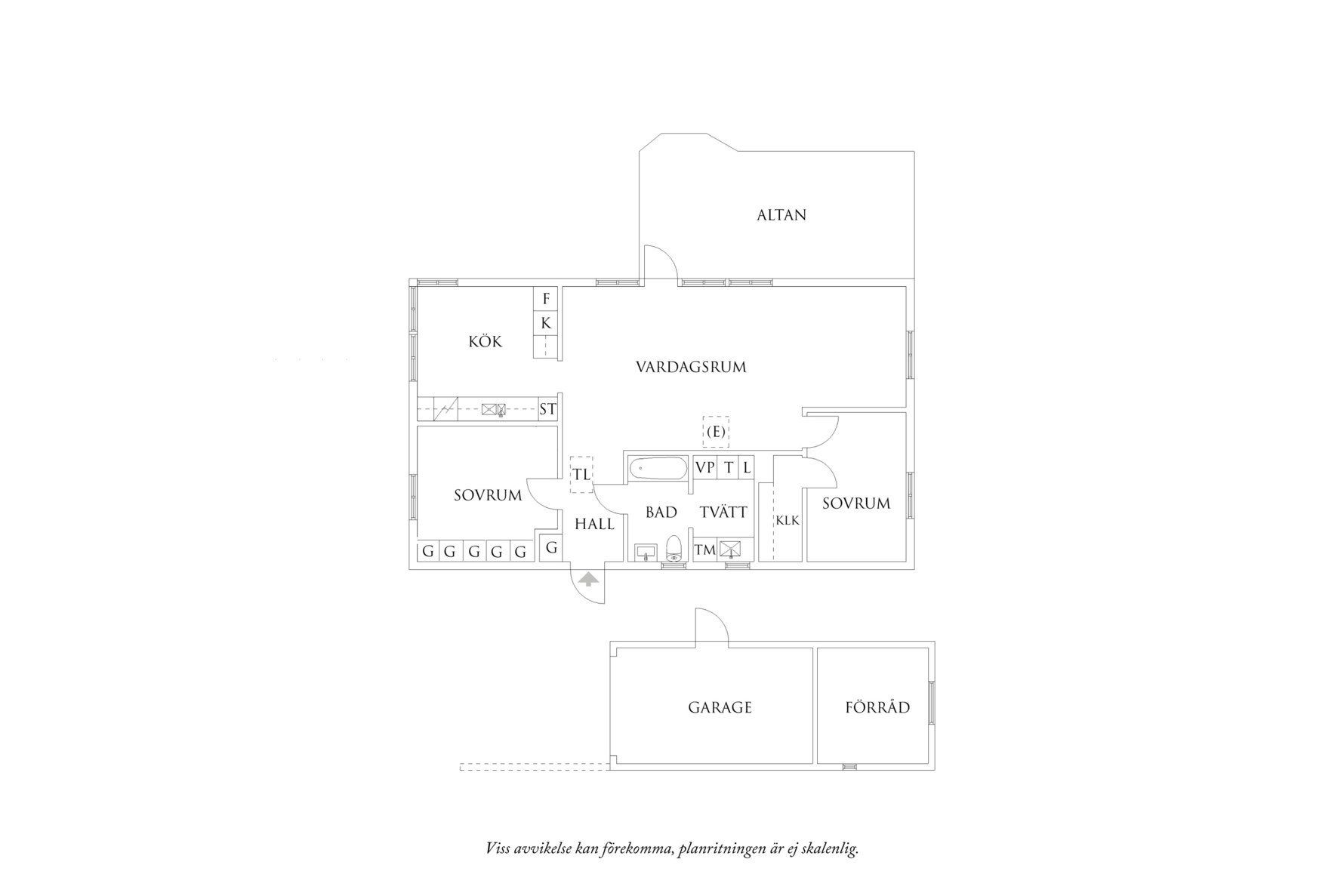 Planritning 1 Mesanvägen 39