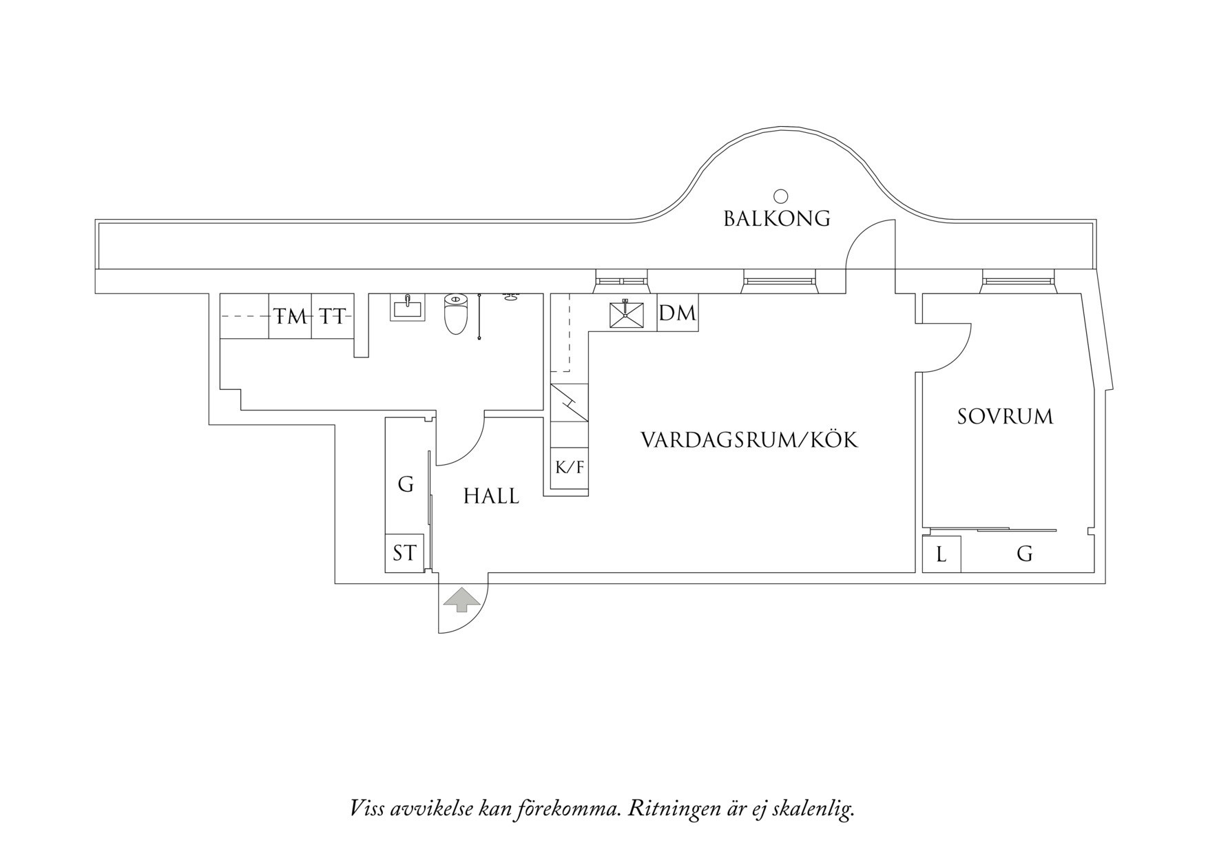 Planritning 1 Frida Hjertbergs Gata 1