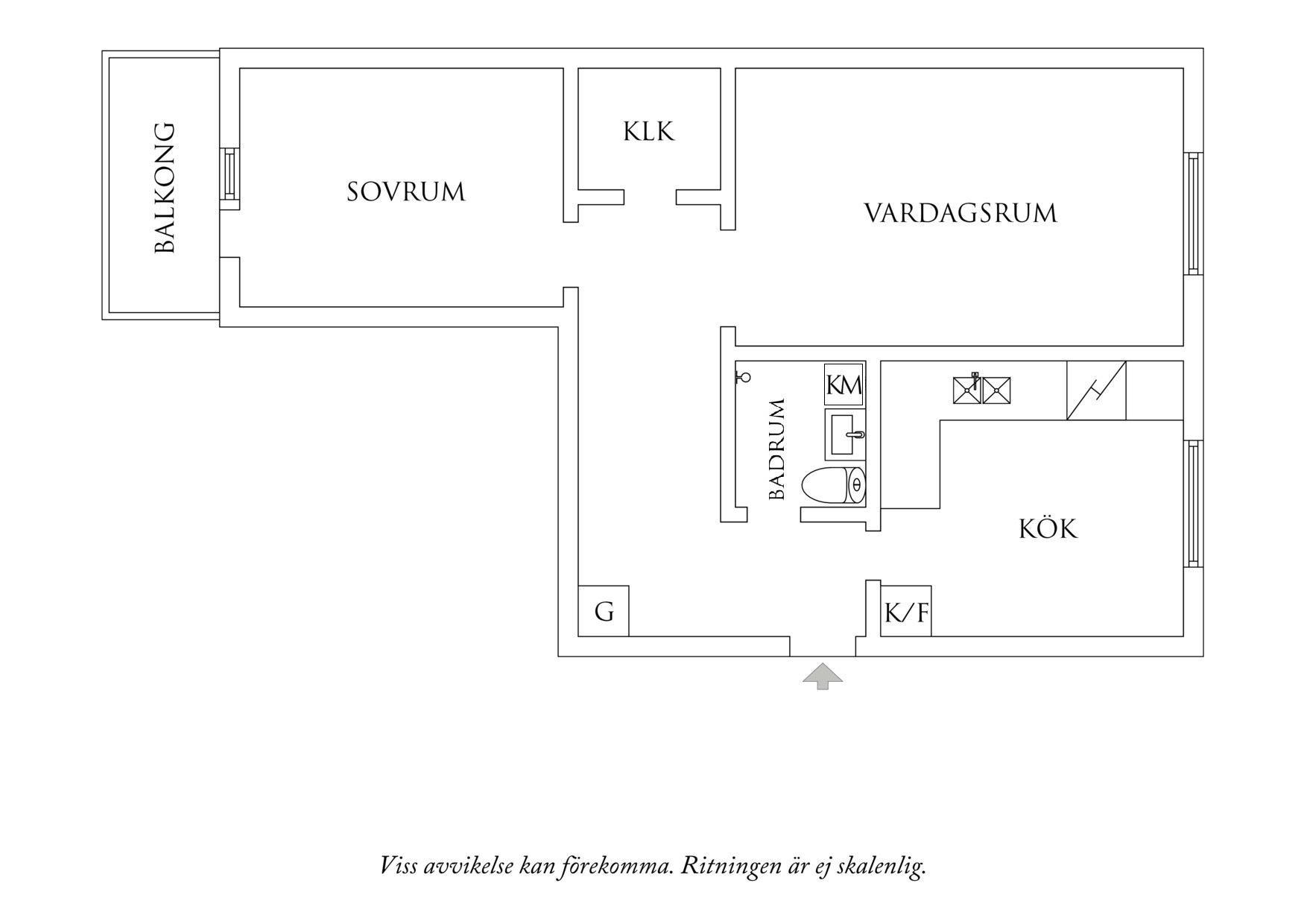 Planritning 1 Kvillegatan 8