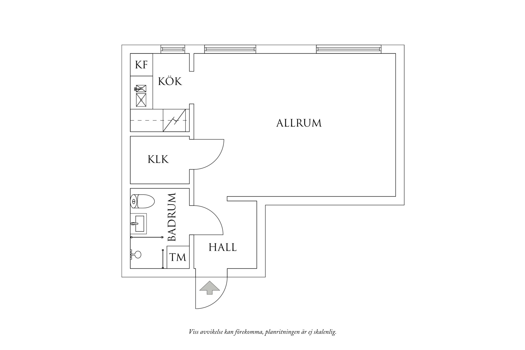 Planritning 1 Hagåkersgatan 24A