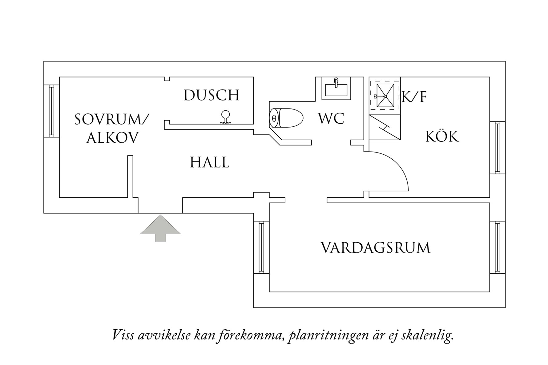 Planritning 1 Sprängkullsgatan 13