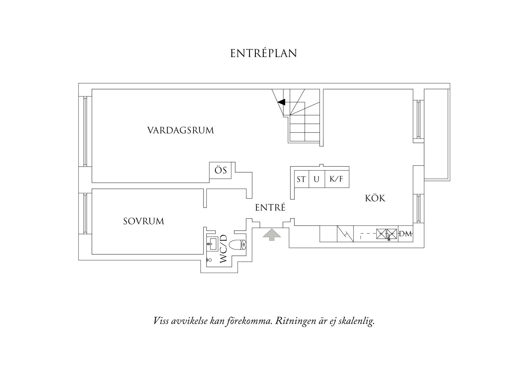 Planritning 1 Palmstedtsgatan 3A