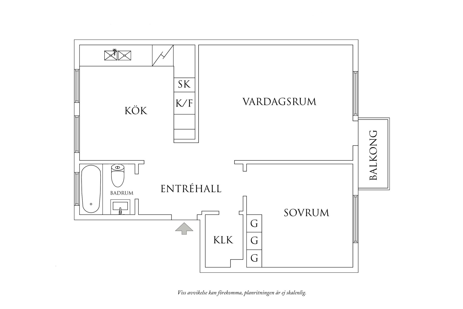 Planritning 1 Birkagatan 47A