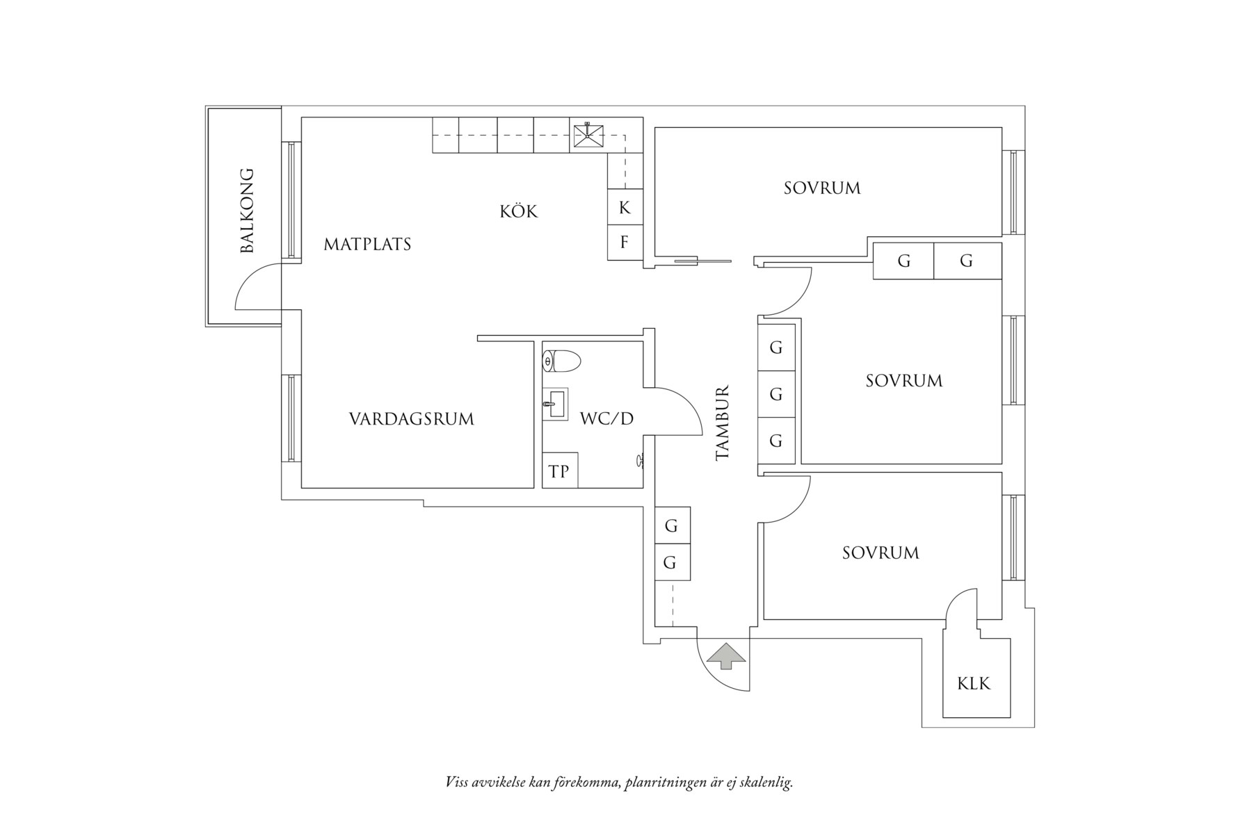 Planritning 1 Ostgatan 14