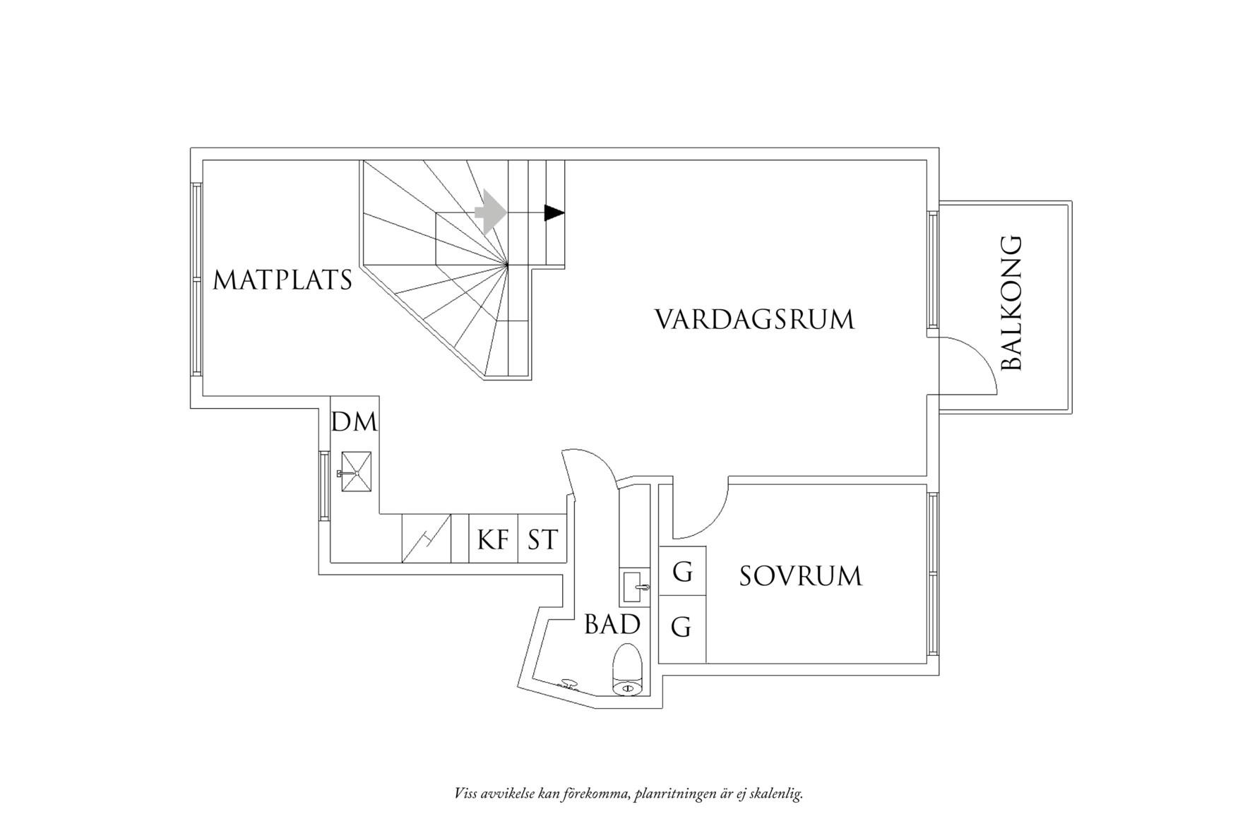 Planritning 1 Bomgatan 6C