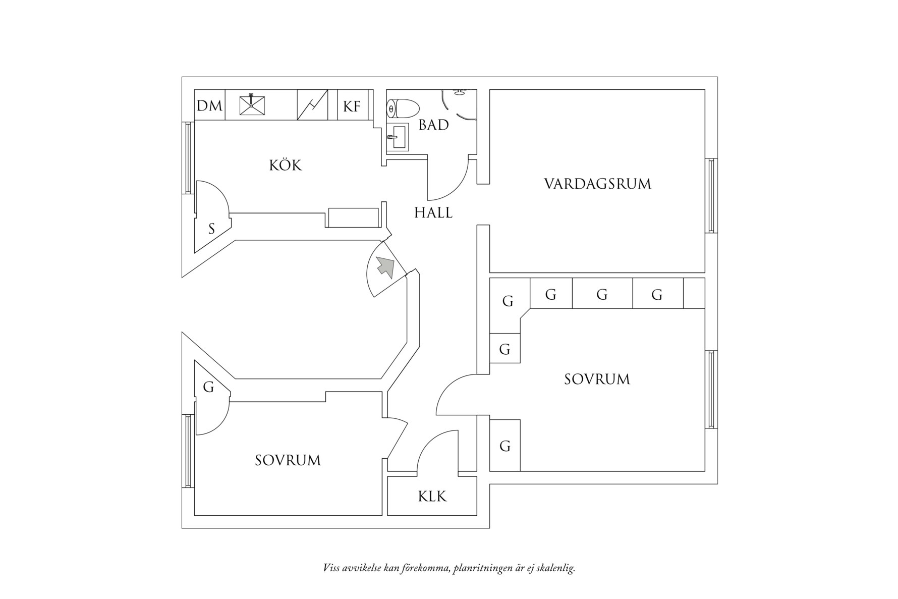 Planritning 1 Bomgatan 10A