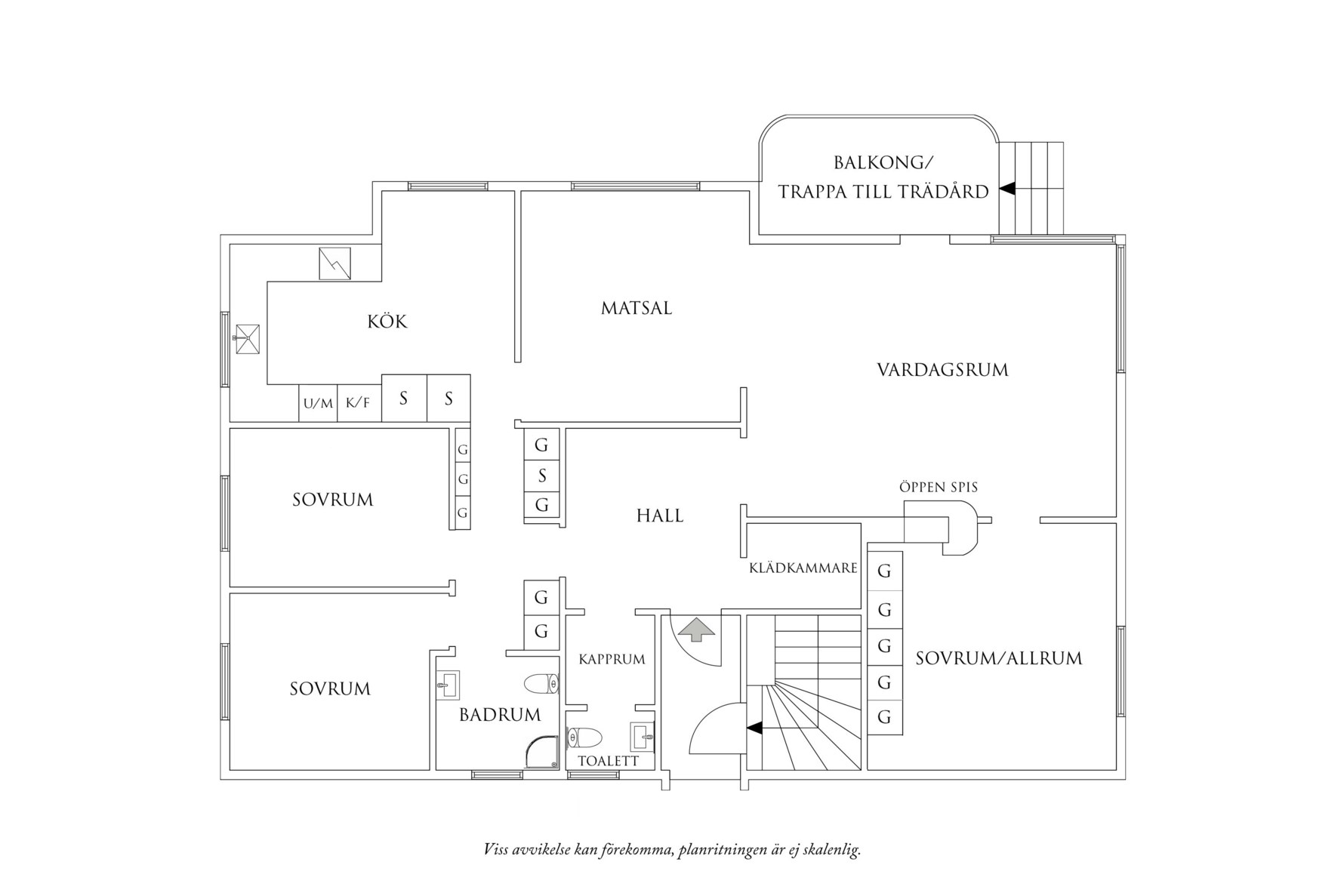 Planritning 1 Skillnadsgatan 55