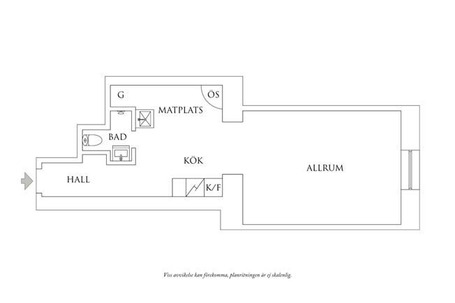 Planritning 1 Påskbergsgatan 9
