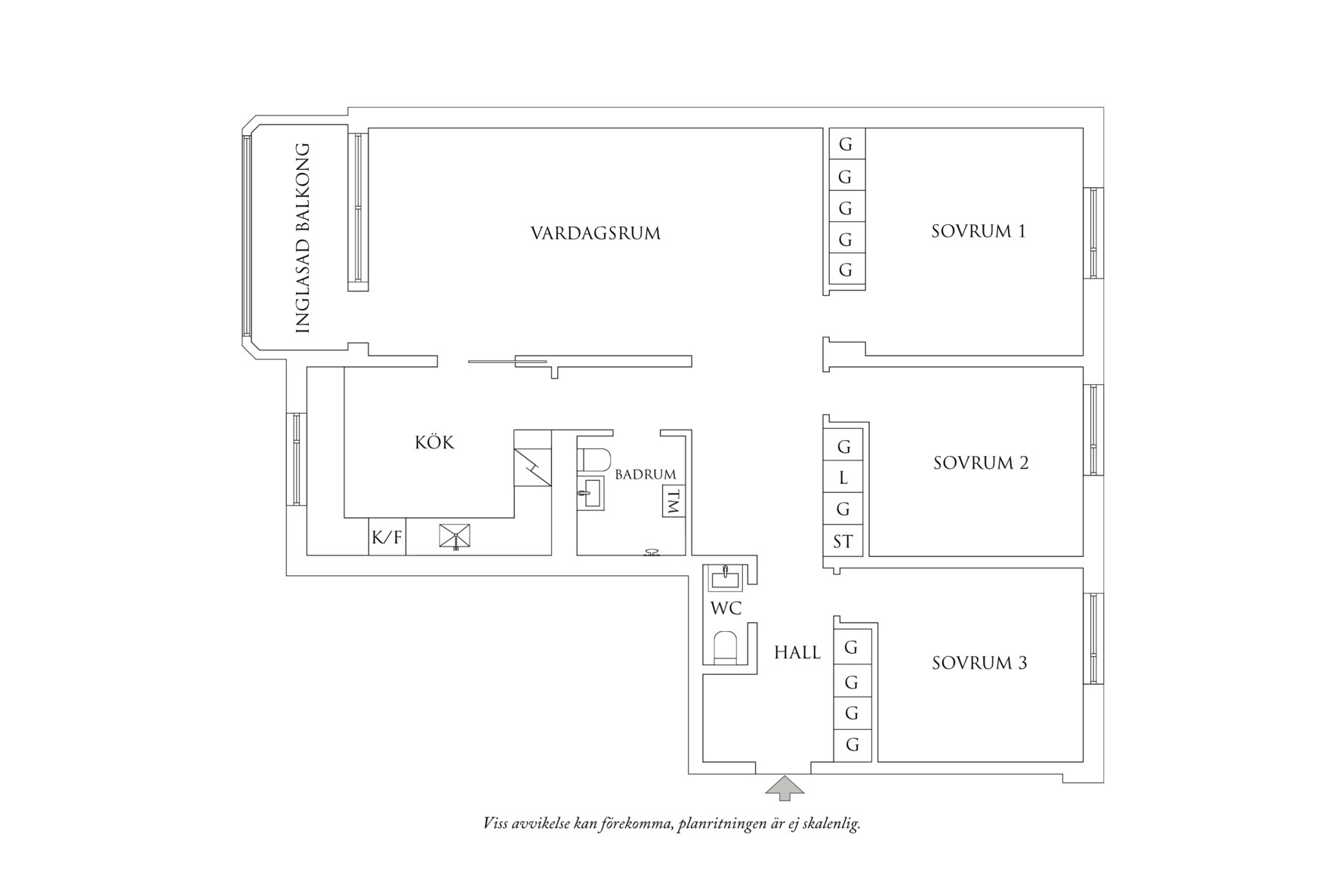 Planritning 1 Marklandsgatan 47