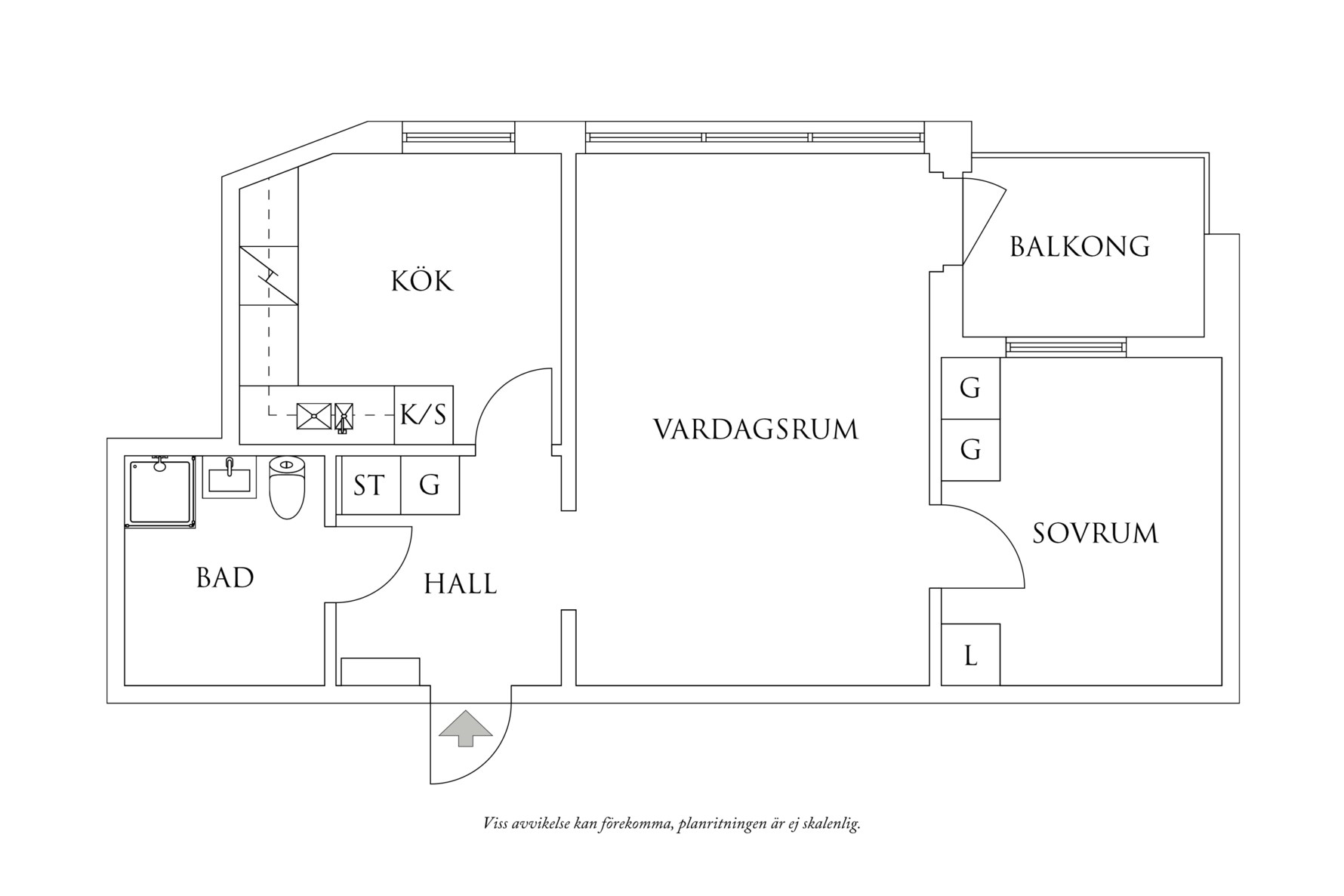 Planritning 1 Hökegatan 12