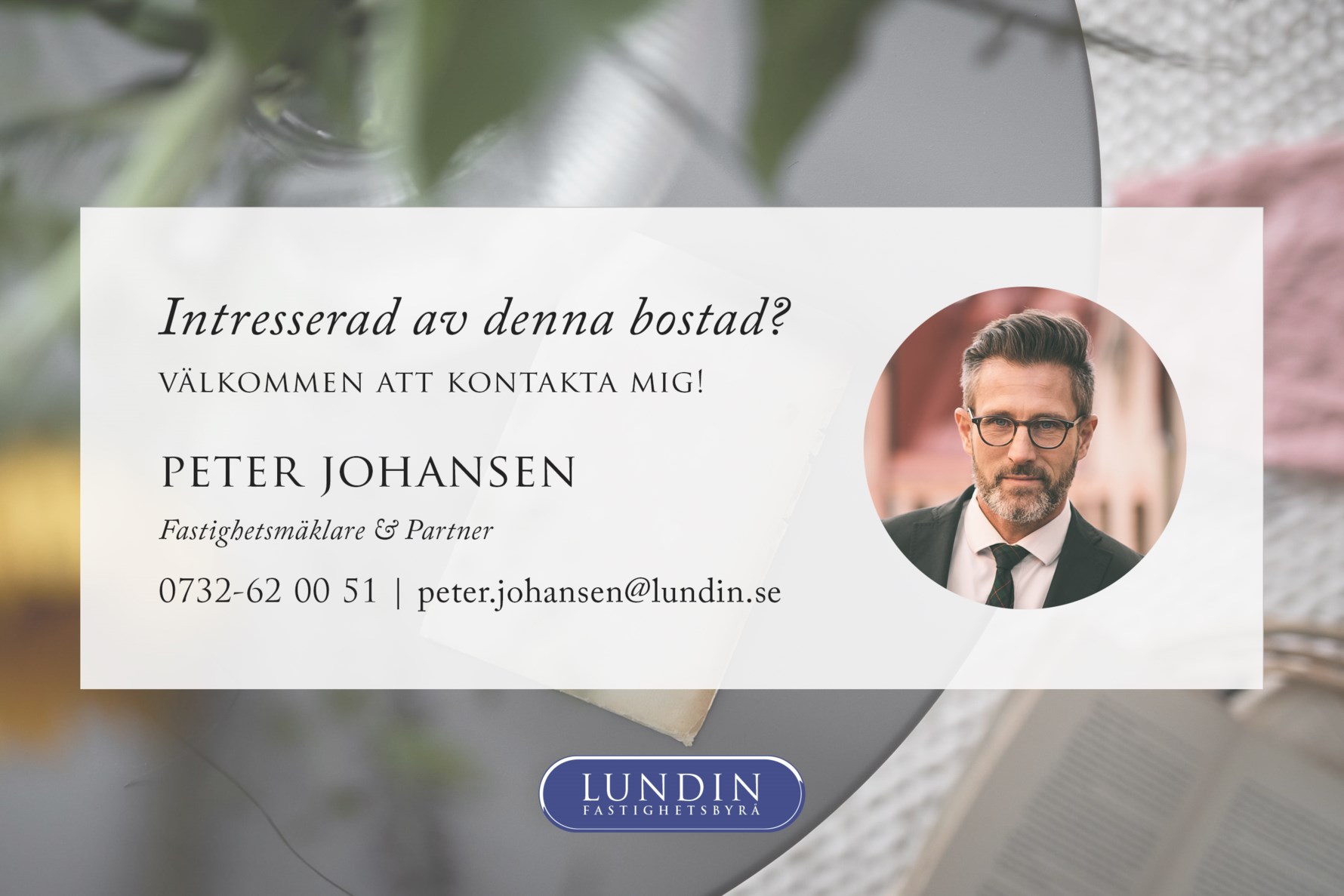 Välkommen att kontakta Peter