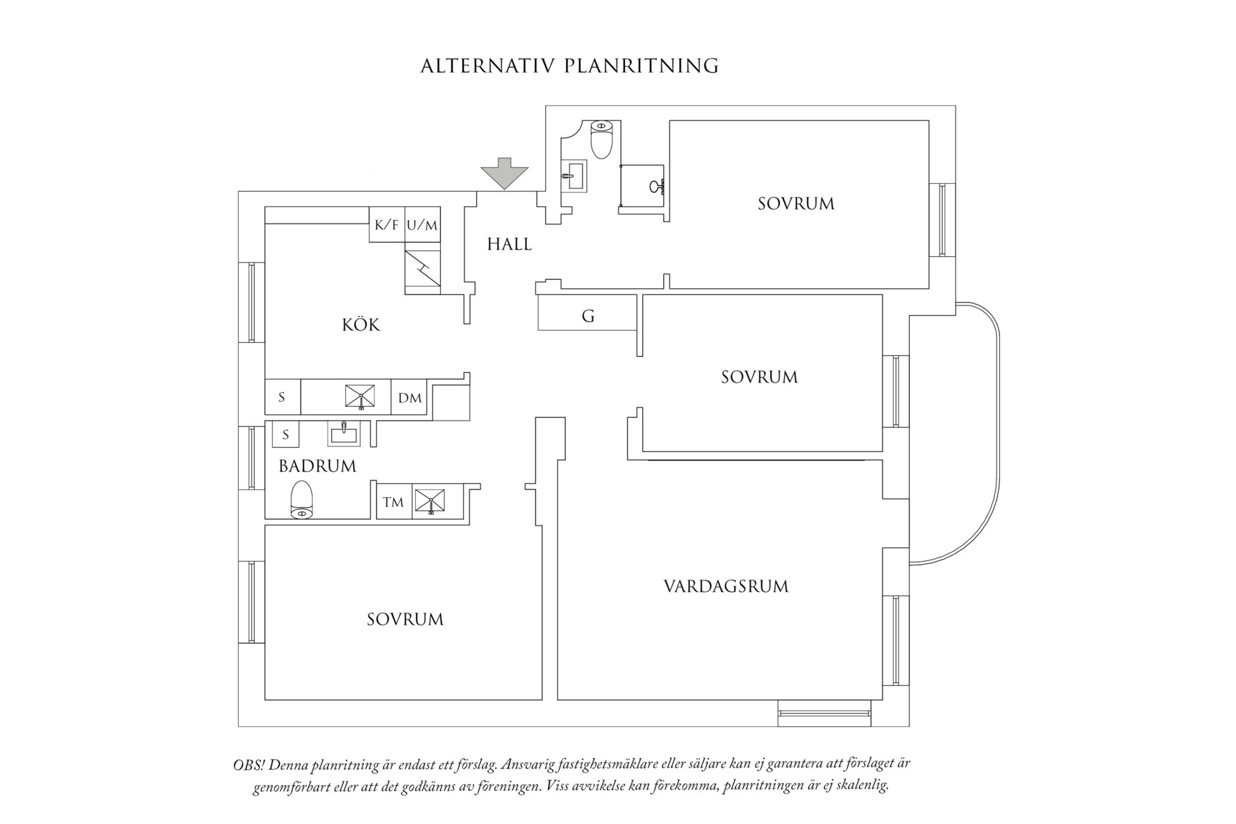 Planritning 2 Lillatorpsgatan 3A