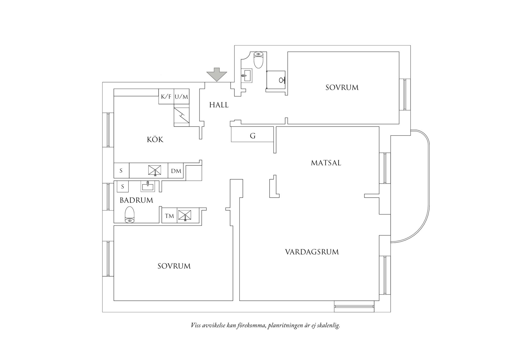 Planritning 1 Lillatorpsgatan 3A