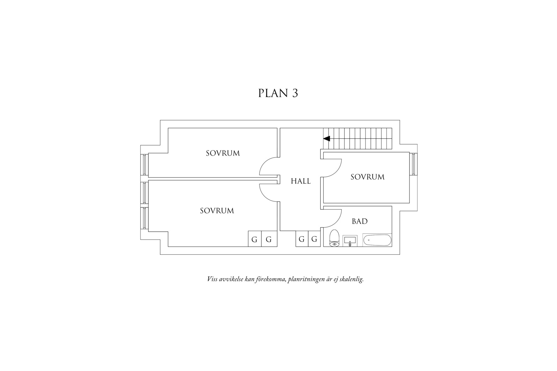 Planritning 3 Korsängen 65