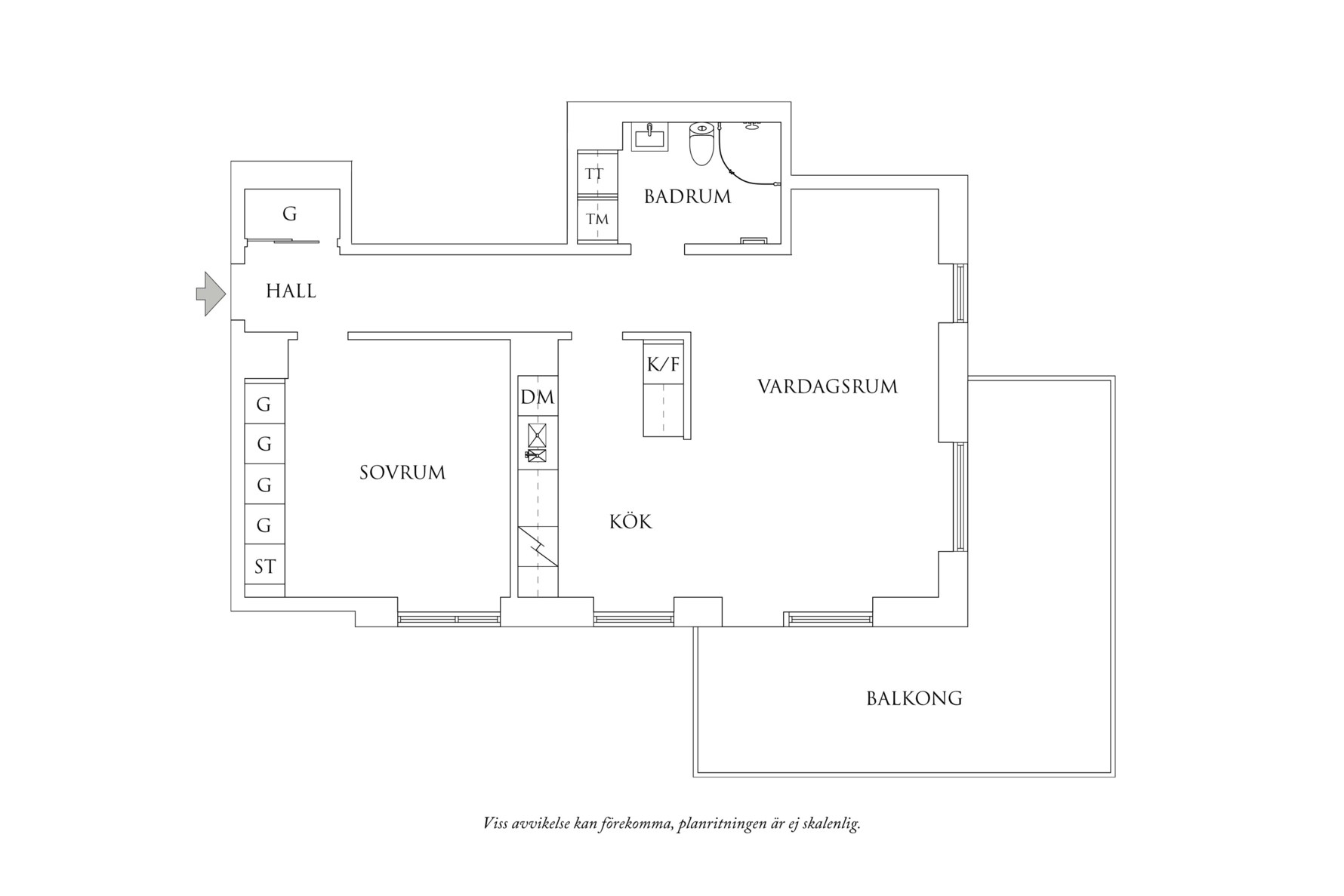 Planritning 1 Nolehultsvägen 3