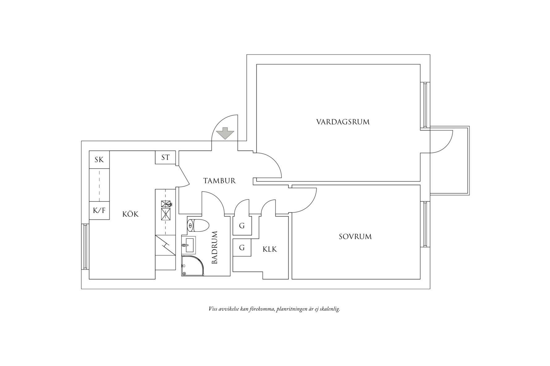 Planritning 1 Falkenbergsgatan 9A