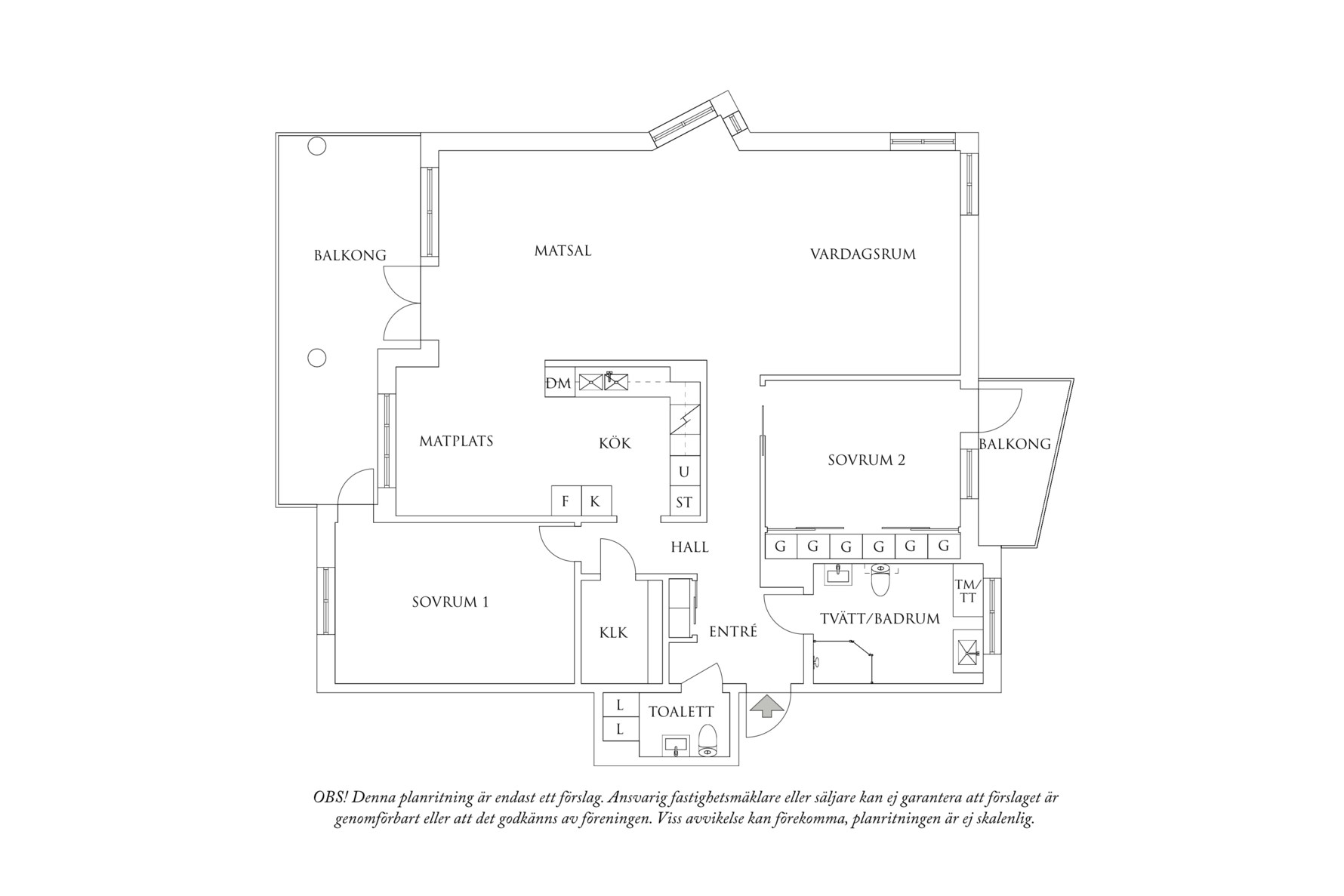 Planritning 1 Björkåsgatan 28A