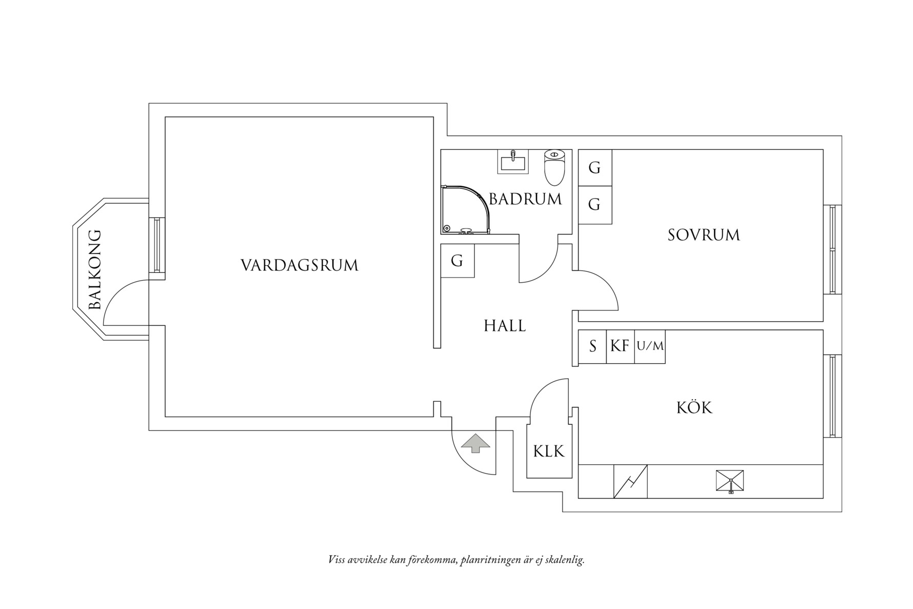 Planritning 1 Framnäsgatan 24D