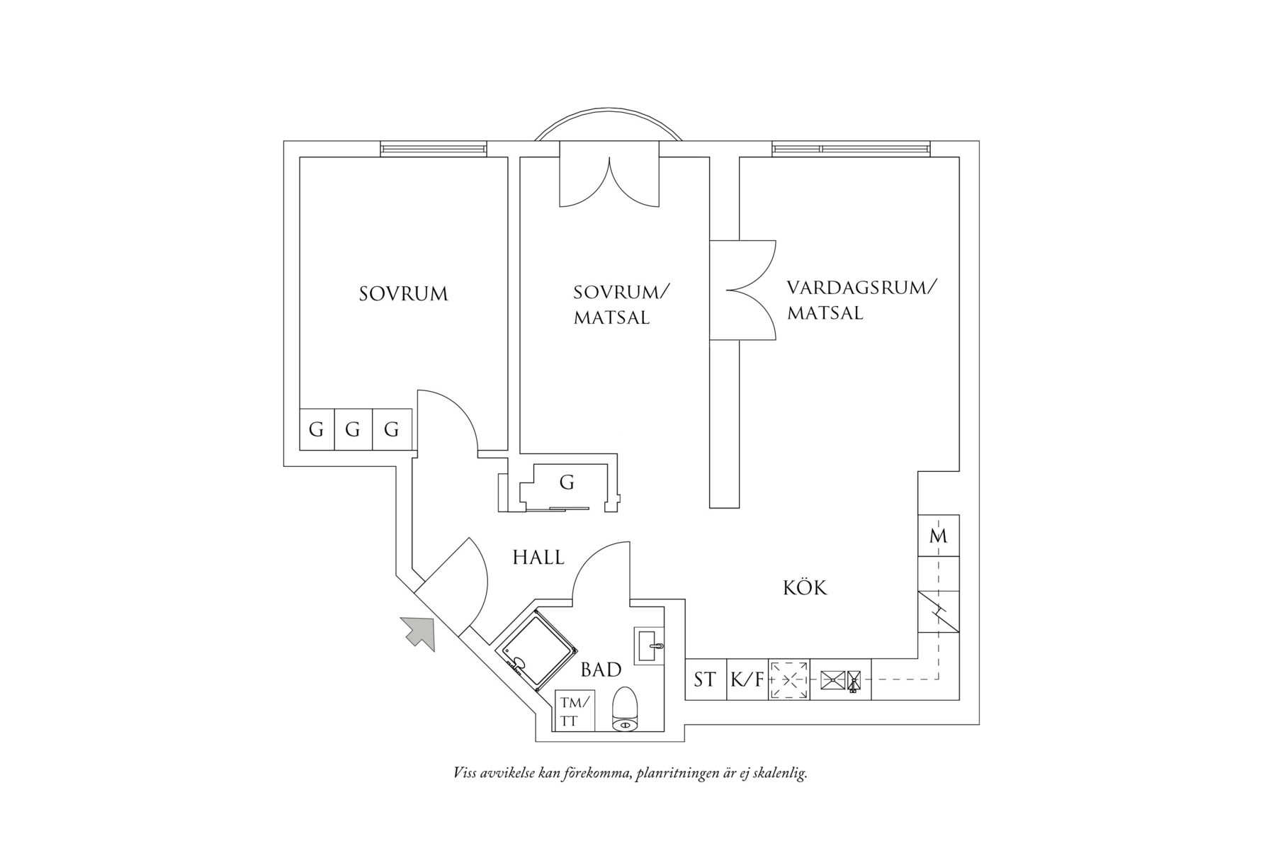 Planritning 1 Klamparegatan 13