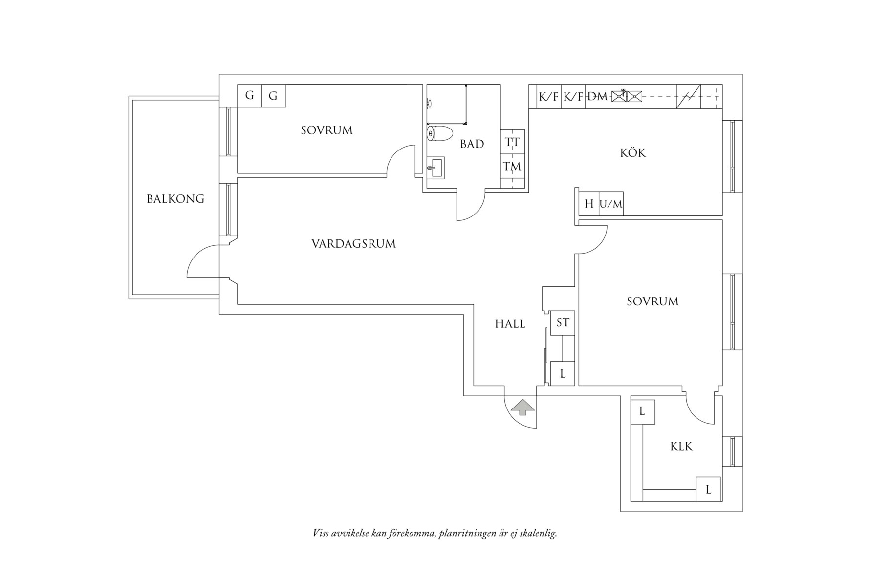 Planritning 1 Broslättsgatan 13