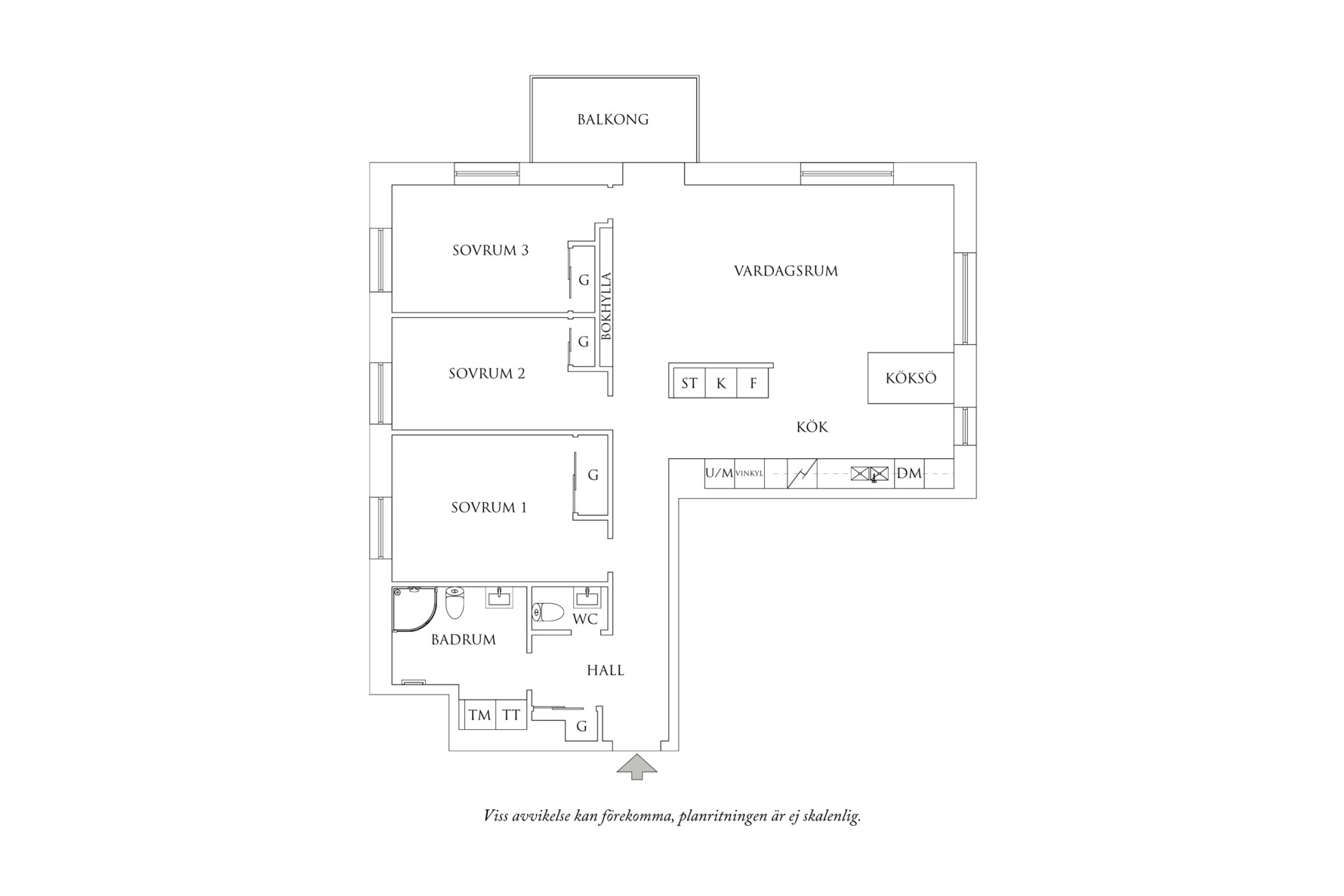 Planritning 1 Bratteråsgatan 66